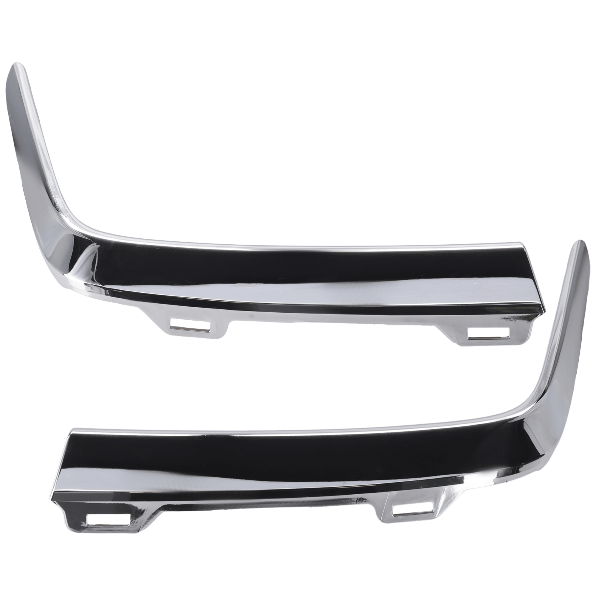 AM PILOT 23-23 FRONT BUMPER MOLDING RH AND LH Side Garnish Chrome Silver Elite EX L Touring Models CAPA SKU SET RH01590055Q Partslink HO1046115C HO1047115C OEM 71102T90A00-71107T90A00