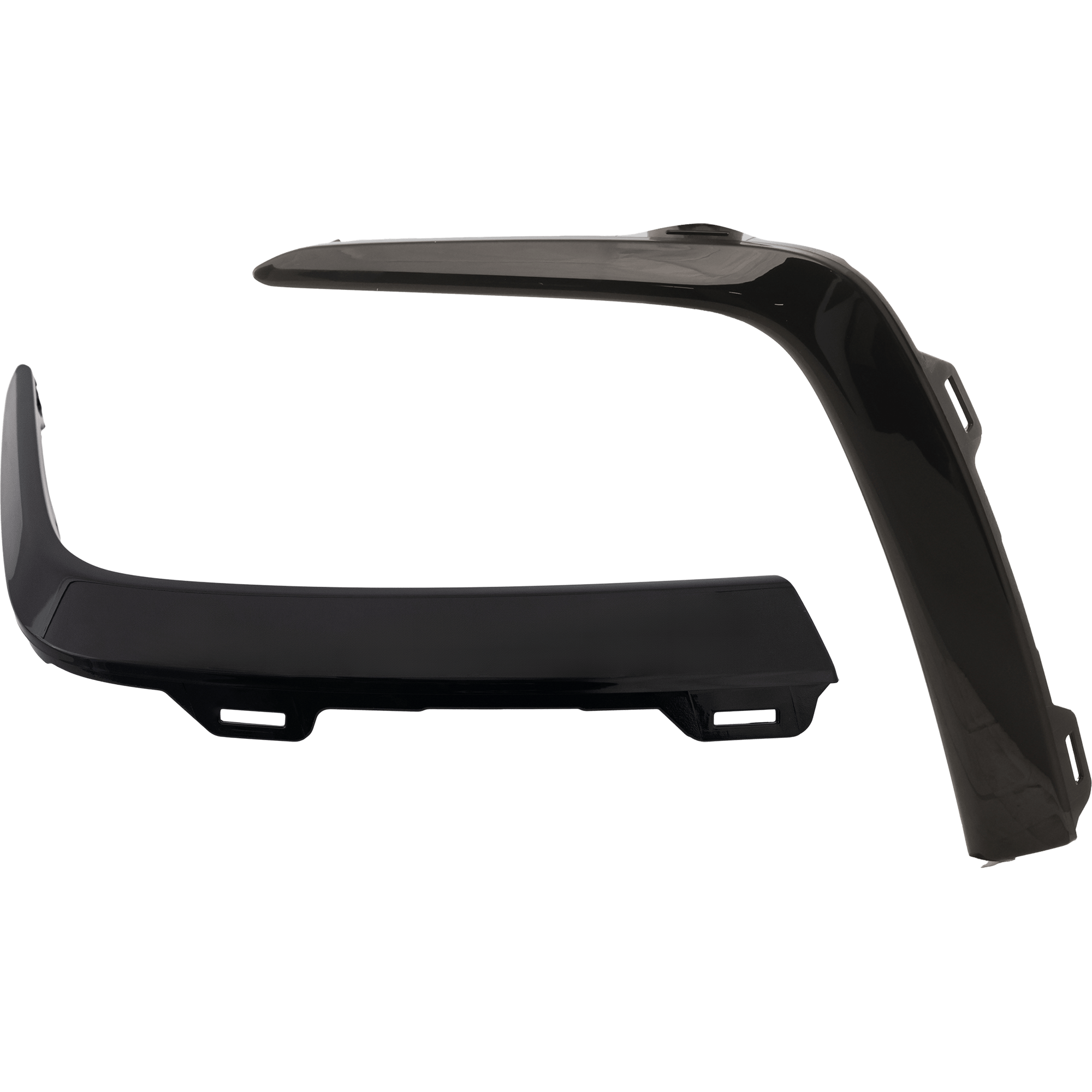 AM PILOT 23-23 FRONT BUMPER MOLDING RH AND LH Side Garnish Gloss Black Black Edition Sport Trailsport Models SKU SET RH01590057 Partslink HO1046116 HO1047116 OEM 71102T90A10-71107T90A10
