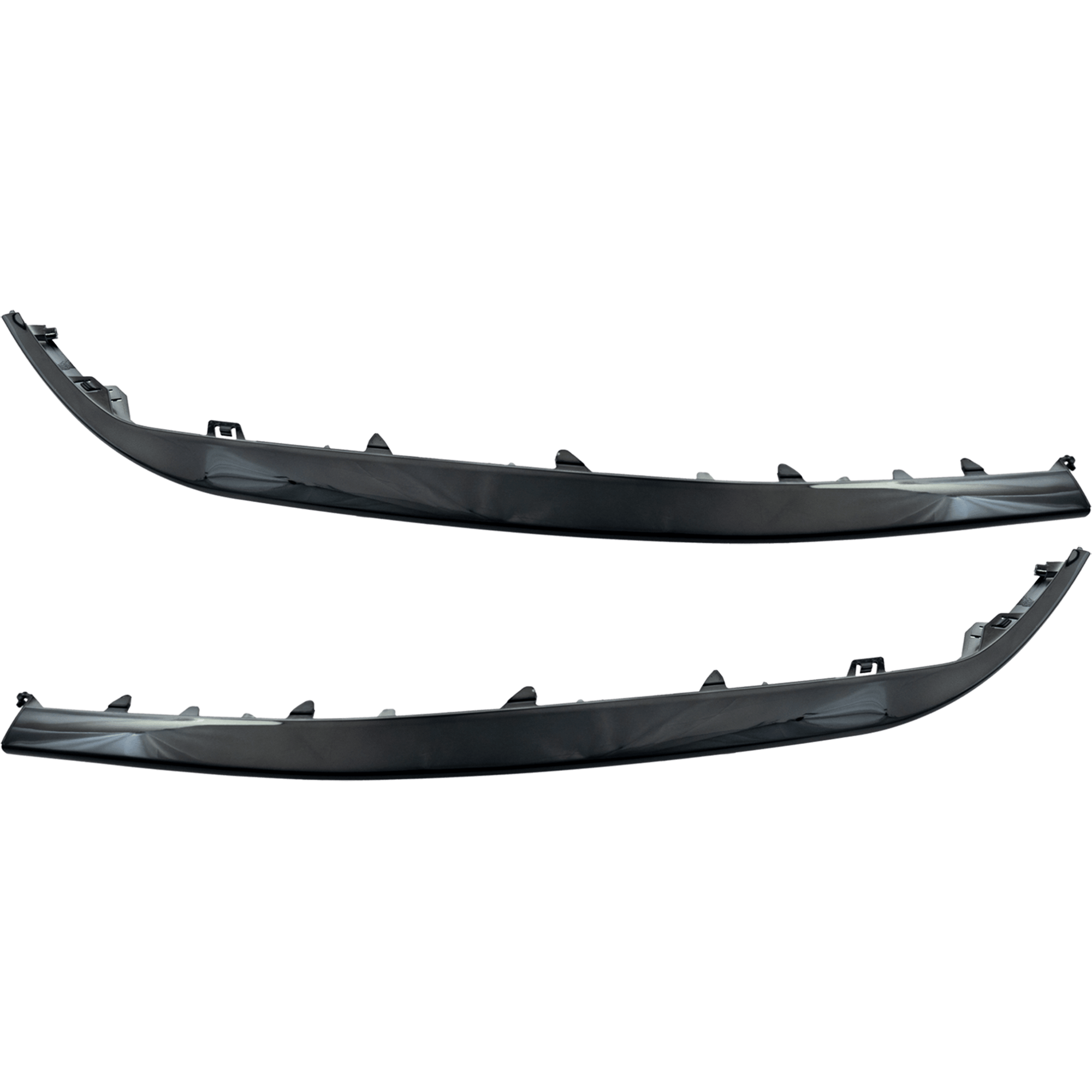 AM TUCSON 22-23 FRONT BUMPER MOLDING RH AND LH Side Trim Chrome with Gloss Black Trim USA Built Vehicle Limited Model SKU SET RH01590063 Partslink HY1046124 HY1047124 OEM 86595CW010-86596CW010