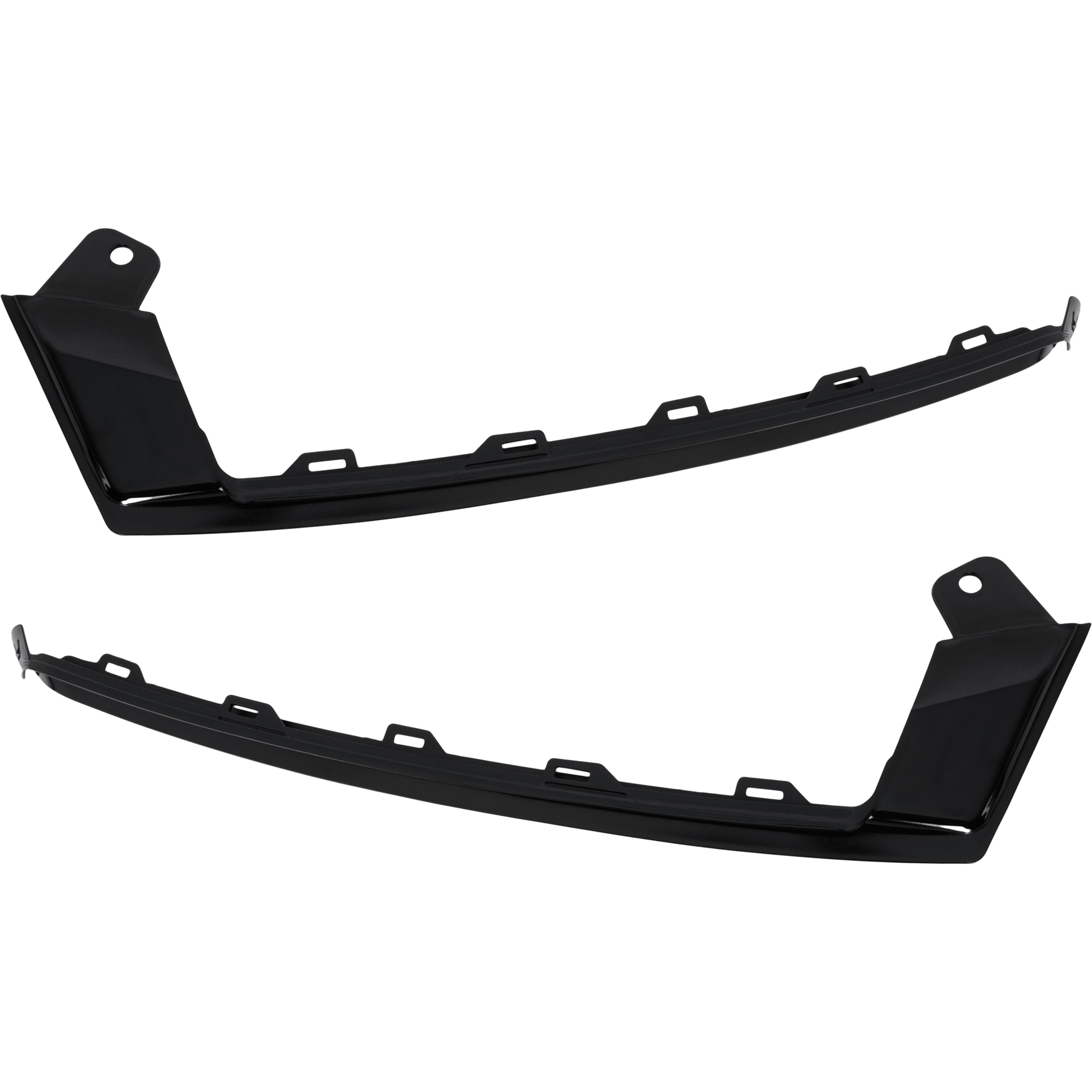 AM ACCORD 18-20 FRONT BUMPER MOLDING RH AND LH Textuted Black EX EX L Sport Touring Hybrid w Fog Light Holes Models SKU SET RH01590067 Partslink HO1046102 HO1047102 OEM 71104TVAA10-71109TVAA10