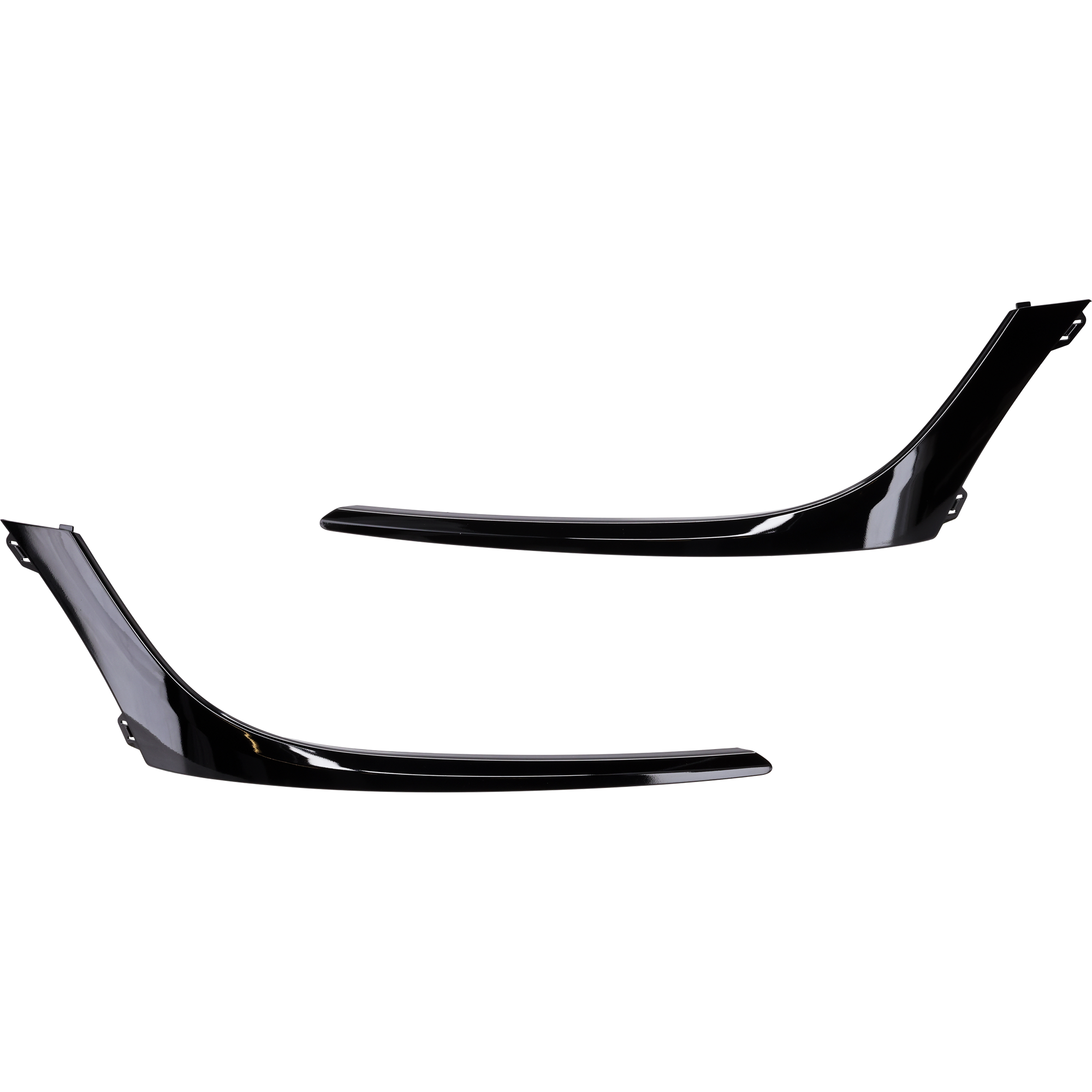 AM KONA ELECTRIC 22-23 FRONT BUMPER MOLDING RH AND LH Side Cover Molding Painted Black SKU SET RH01590081 Partslink HY1046129 HY1047129 OEM 86571K4AA0-86572K4AA0