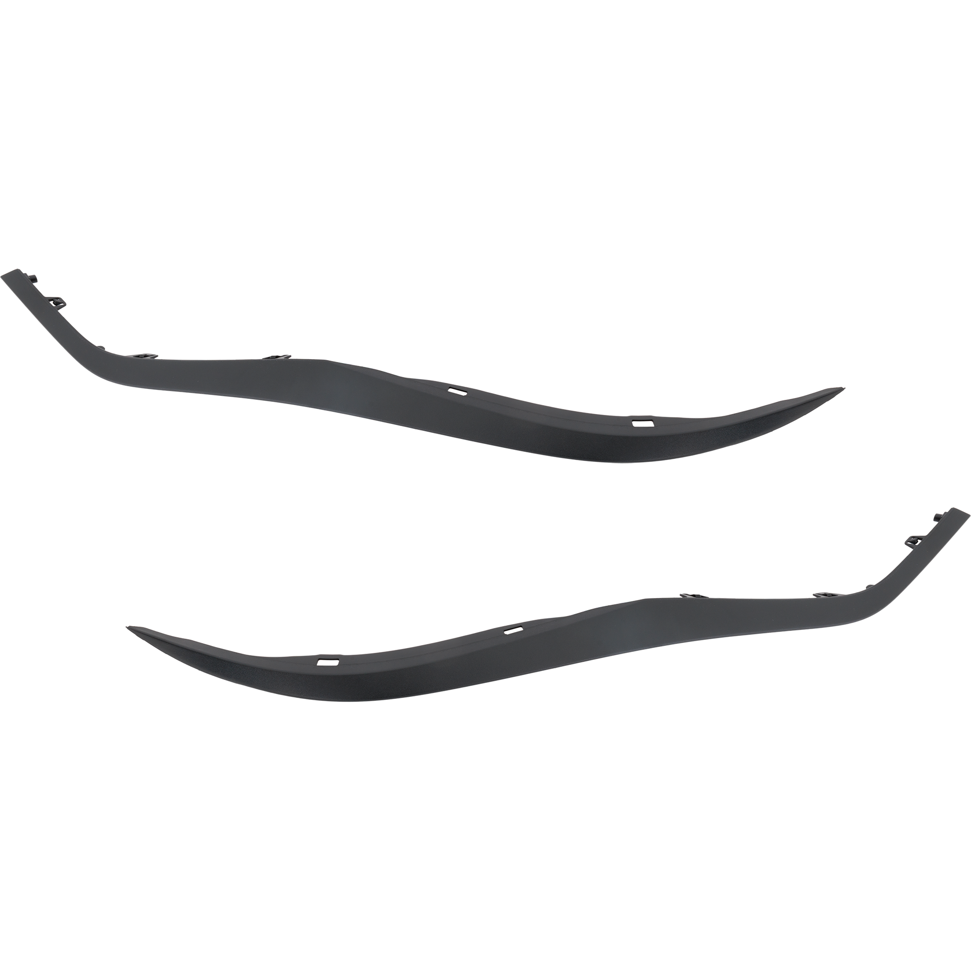 AM ELANTRA 24-25 FRONT BUMPER MOLDING RH AND LH Textured SKU SET RH01590091 Partslink HY1046138 HY1047138 OEM 86595AAAA0-86596AAAA0