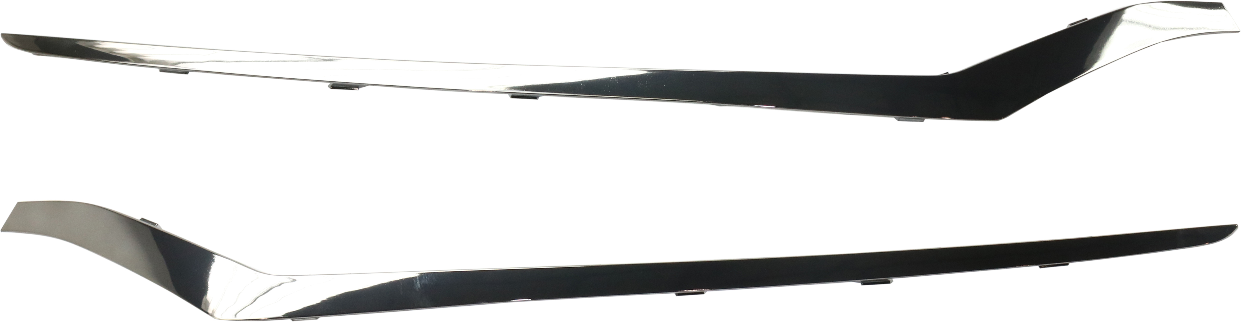 AM SONATA 18-19 FRONT BUMPER MOLDING RH AND LH Lower Chrome Limited 2.0T Sport Sport 2.0T Models SKU SET RH01610005 Partslink HY1047113 HY1046113 OEM 86564C2800-86563C2800