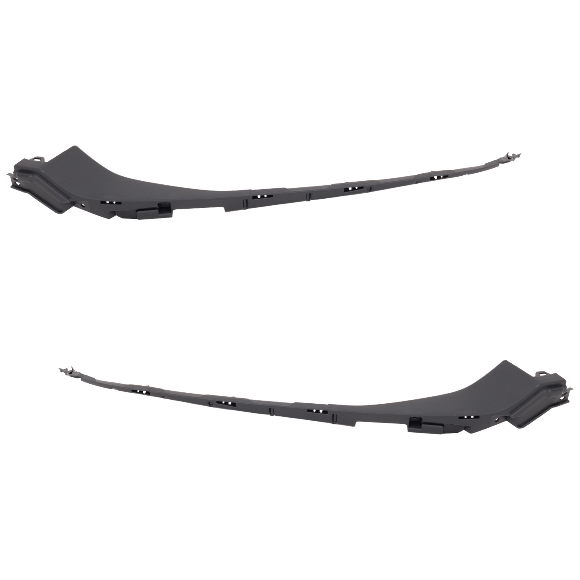 AM ACCORD 21-22 GRILLE MOLDING RH AND LH Garnish Side Extension Base Molding Black SKU SET RH07070035 Partslink HO1213130 HO1212130 OEM 71161TVAF00-71166TVAF00