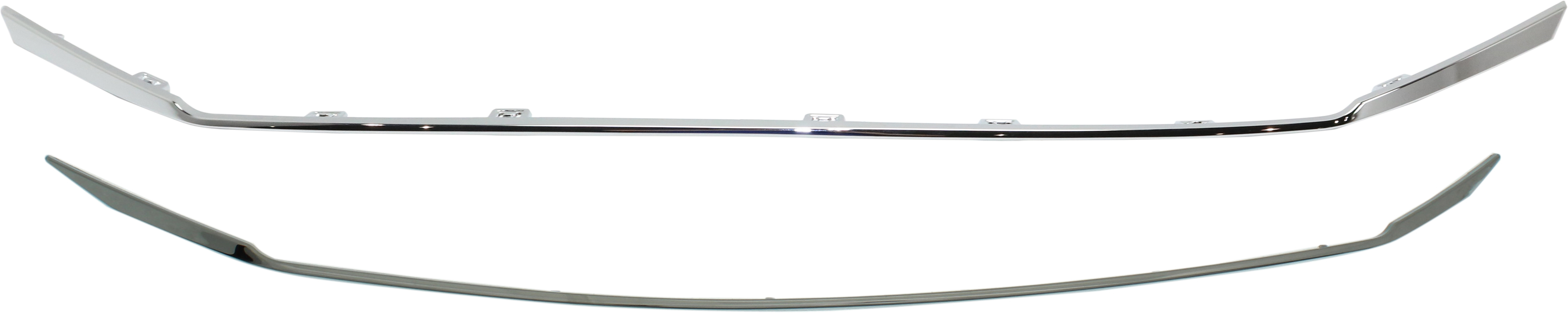 AM ACCORD 16-17 GRILLE MOLDING UPPER AND LOWER Chrome Exc. Hybrid Model Sedan CAPA SKU SET RH07090001Q 2 Partslink HO1216116C HO1217109C OEM 71124T2FA51-71123T2FA51