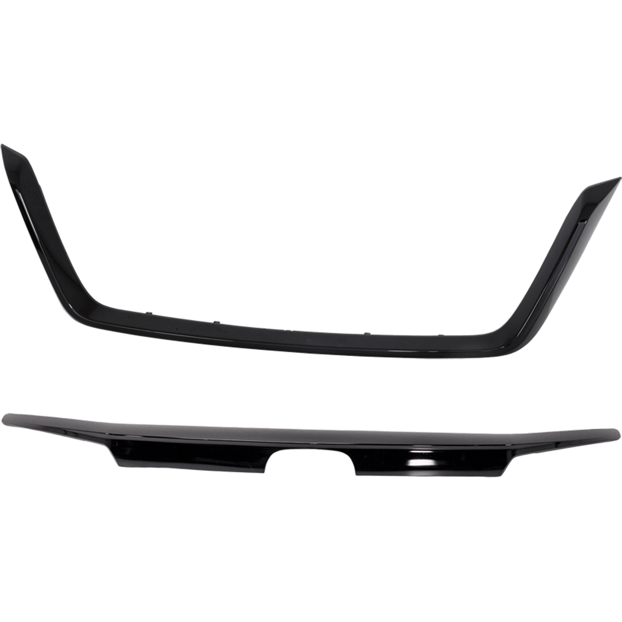 AM PASSPORT 19-21 GRILLE MOLDING Upper and Lower Set of 2 Black SKU SET RH07090005 A