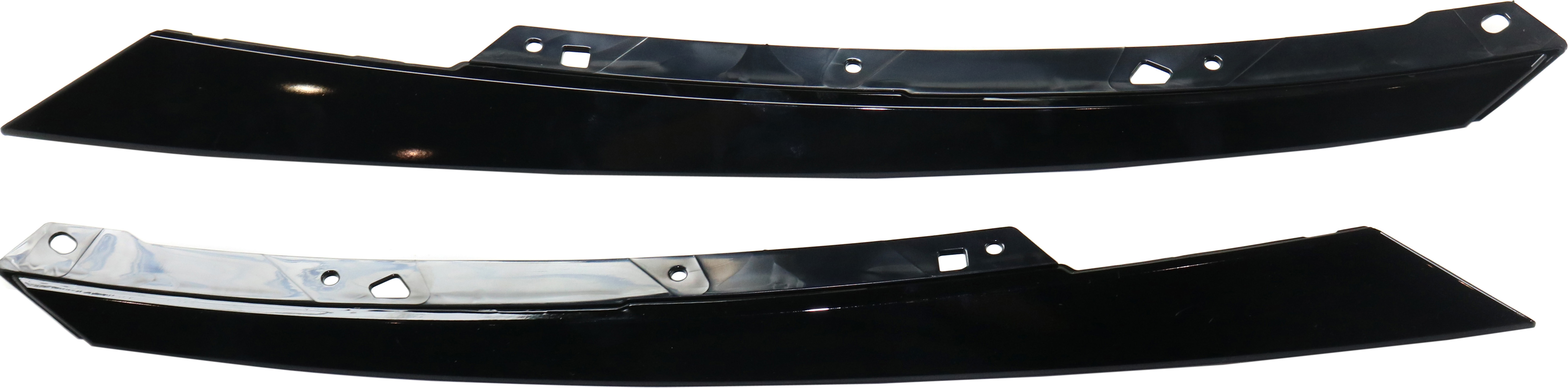 AM CIVIC 17-21 GRILLE MOLDING RH AND LH Painted Black Extension 17-19 Type R 20 Type 1 Sedan Hatchback SKU SET RH07110001 Partslink HO1213124 HO1212124 OEM 71124TEDT01-71124TEGA51-71124T