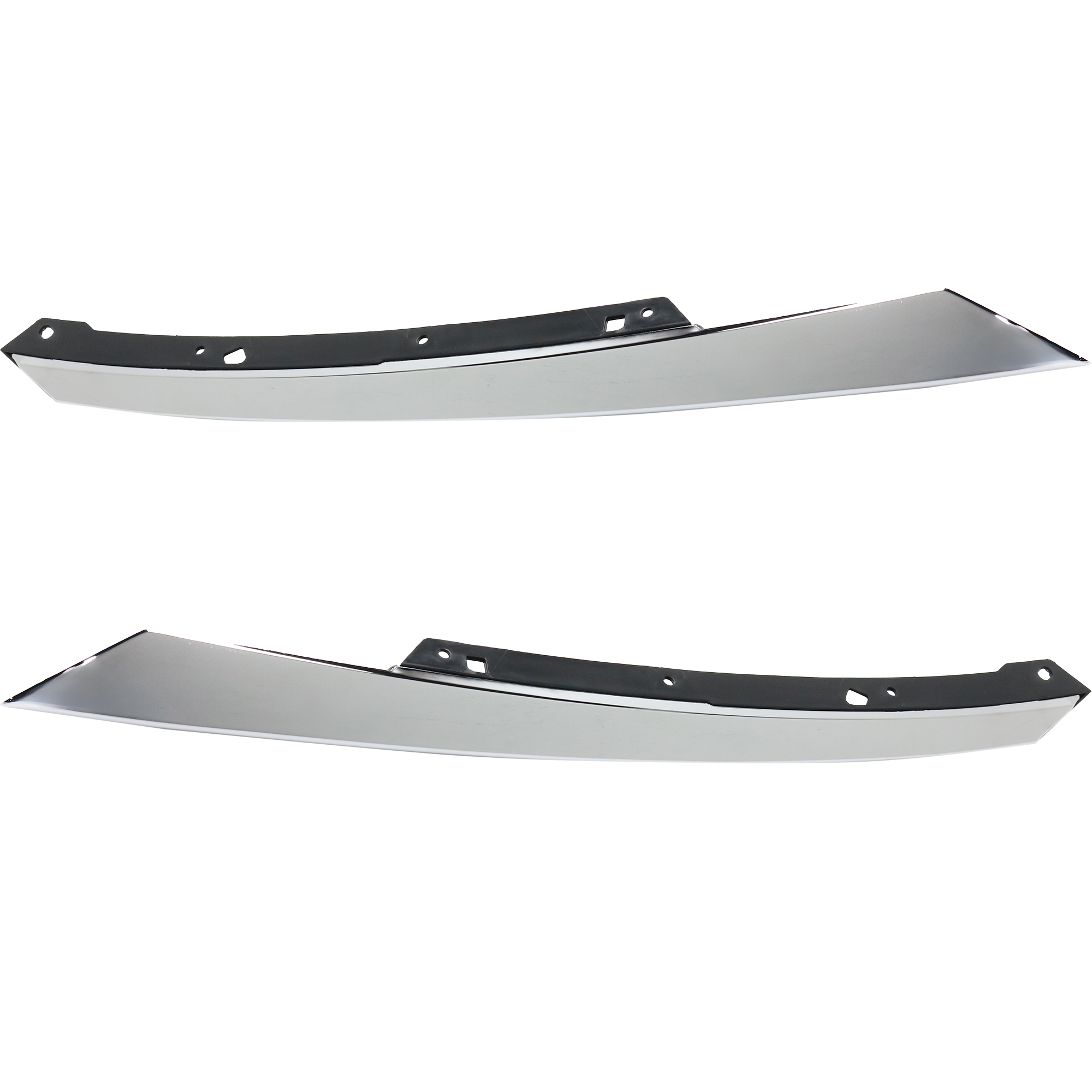 AM CIVIC 16-18 GRILLE EXTENSION RH AND LH Chrome Exc. Si Model Coupe Sedan SKU SET RH07190001 Partslink HO1213117 HO1212117 OEM 71124TBAA01-71129TBAA01