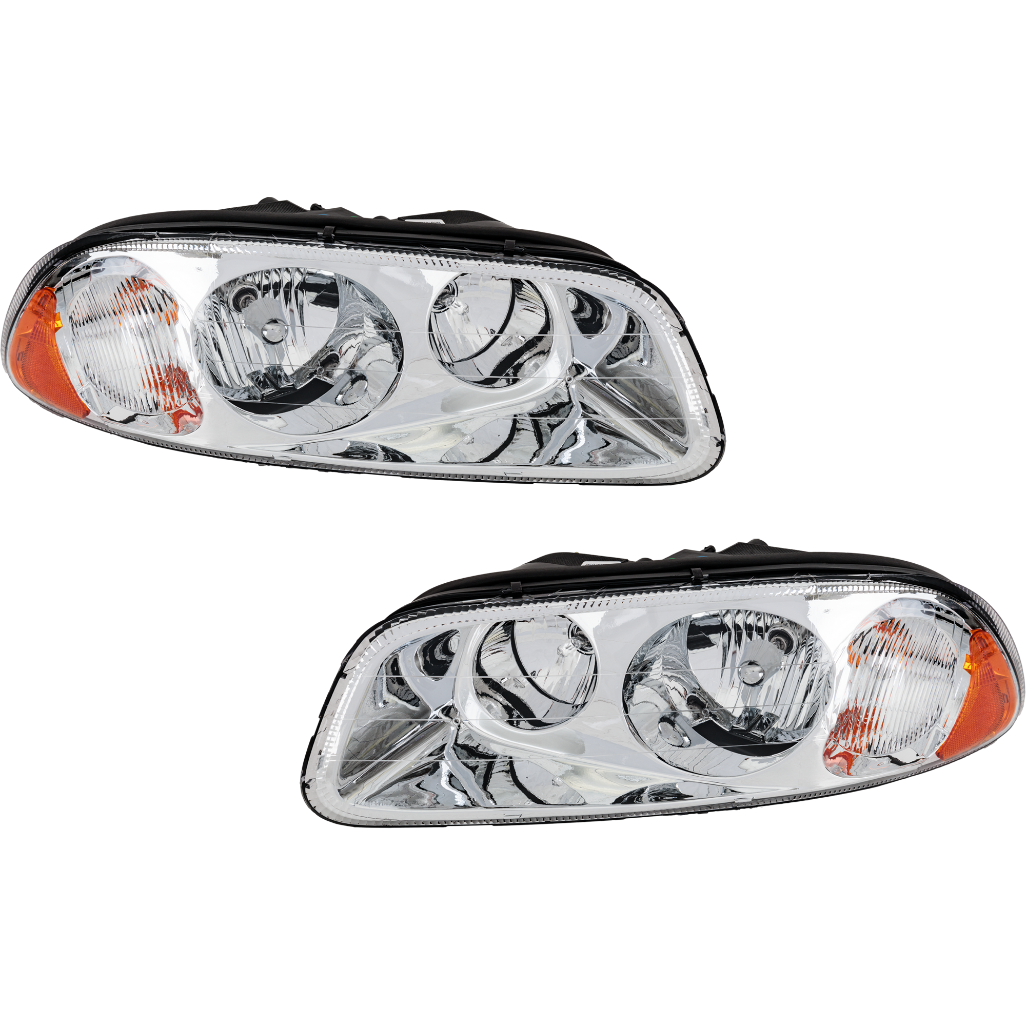 AM MACK CX 98-05 CT 05-07 HEAD LAMP RH AND LH Assembly Halogen Chrome Interior SKU SET RH10010005 HDA OEM 2M0525AM PFM 21836341 PFM PQN0