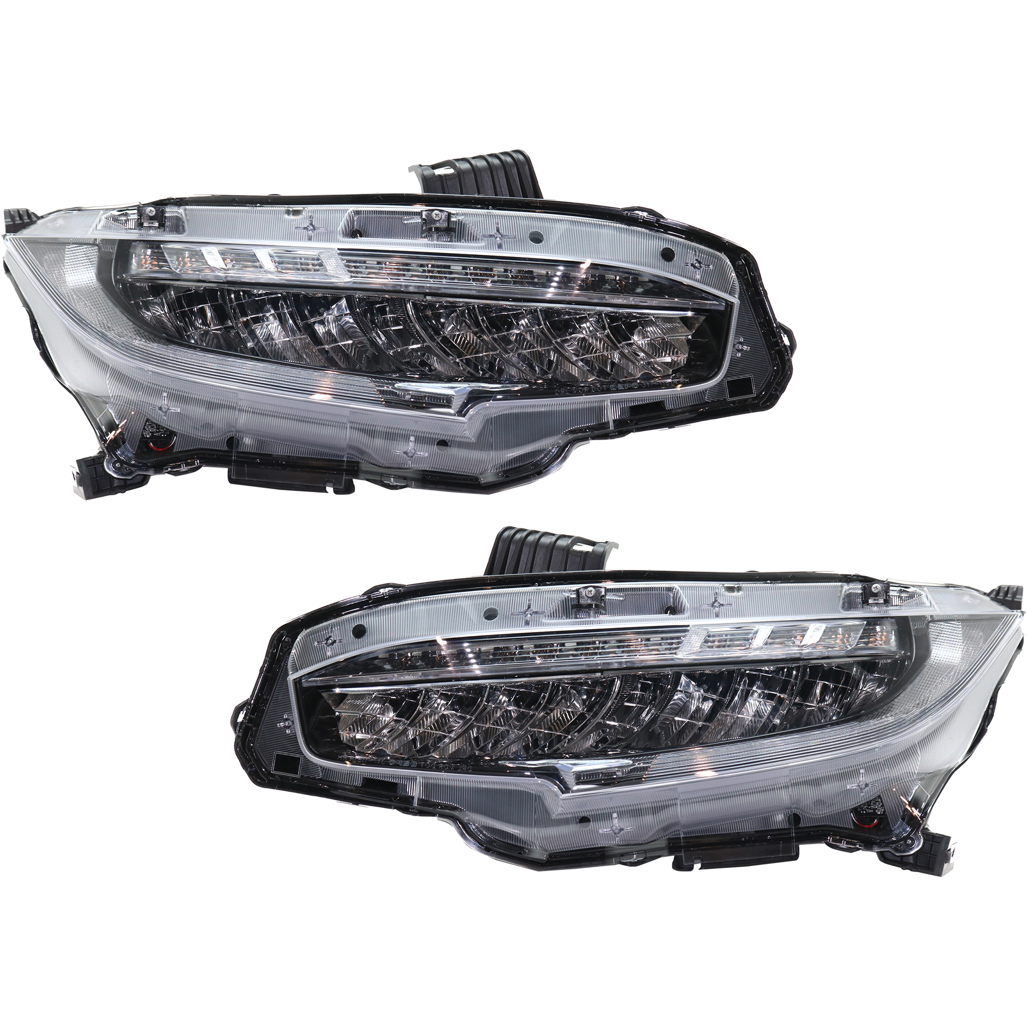 AM CIVIC 16-21 HEAD LAMP RH AND LH Assembly LED Coupe Hatchback 16-19 Type R 21-17-19 Si Sedan 16-19-18 Touring Model North America Built SKU SET RH10010021 Partslink HO2502176 HO2503176 OEM 33100TBAA11-33150TBAA11