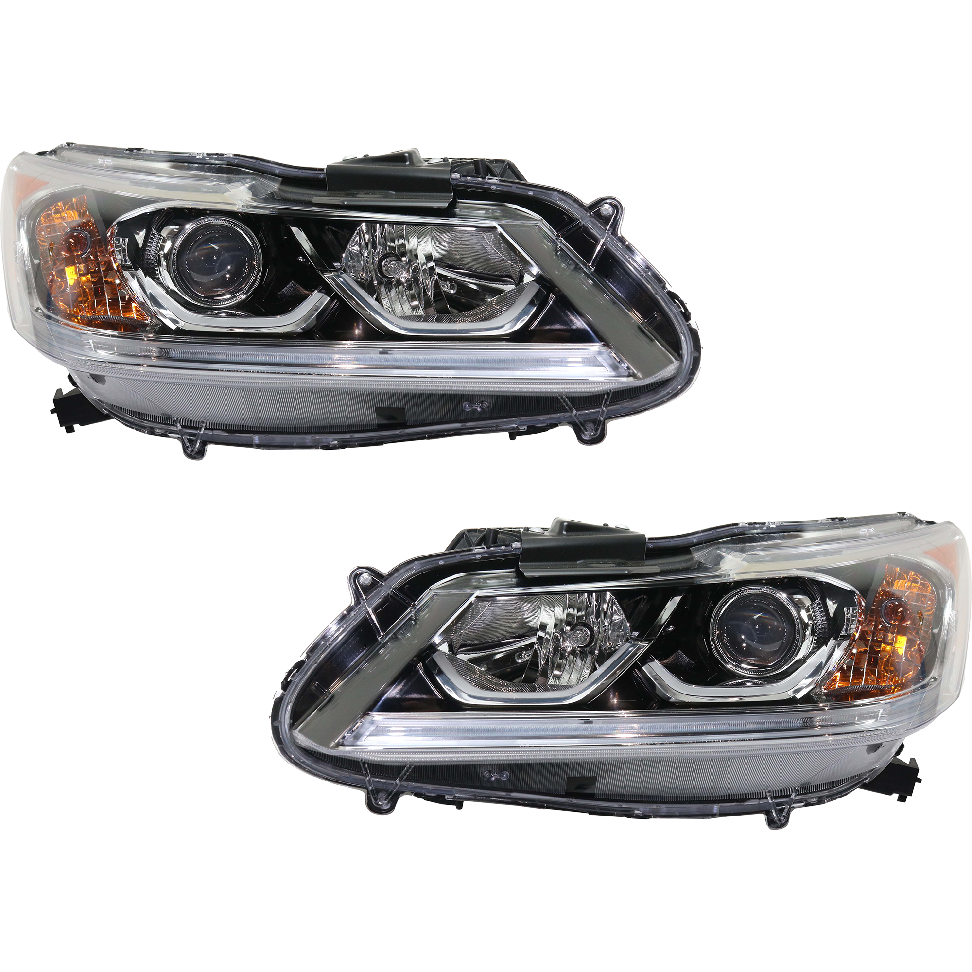 AM ACCORD 17-17 HEAD LAMP RH AND LH Assembly Halogen Hybrid Model SKU SET RH10010023 Partslink HO2503177 HO2502177 OEM 33100T2AA91-33150T2AA91