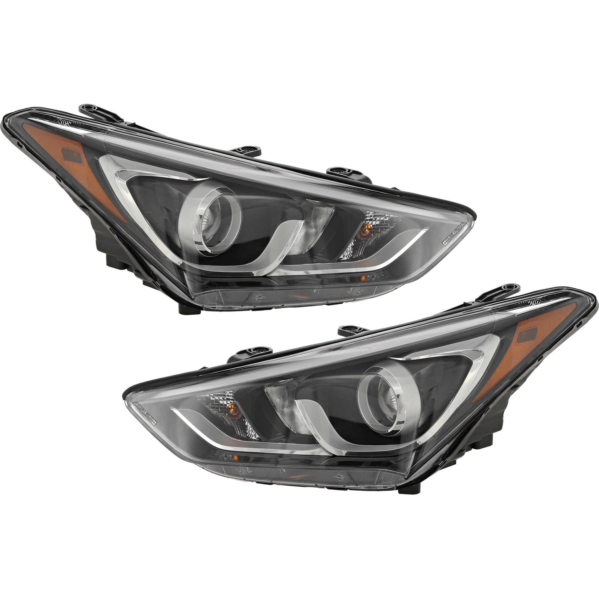 AM SANTA FE SPORT 17-18 HEAD LAMP RH AND LH Assembly Halogen SKU SET RH10010035 Partslink HY2502205 HY2503205 OEM 921014Z500-921024Z500