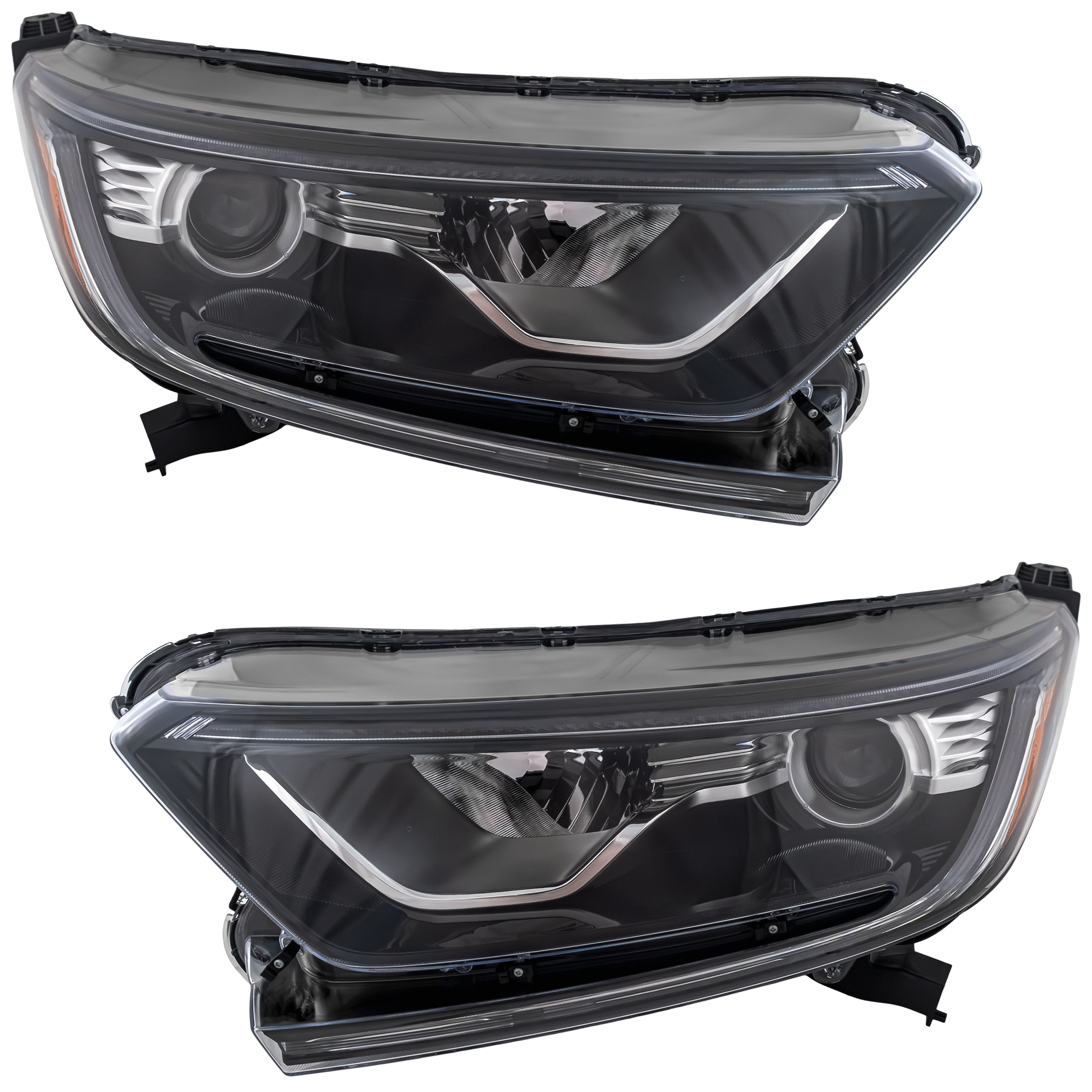 AM CR V 17-22 HEAD LAMP RH AND LH Assembly Halogen North America Built Vehicle CAPA SKU SET RH10010037Q Partslink HO2502180C HO2503180C OEM 33100TLAA01-33150TLAA01