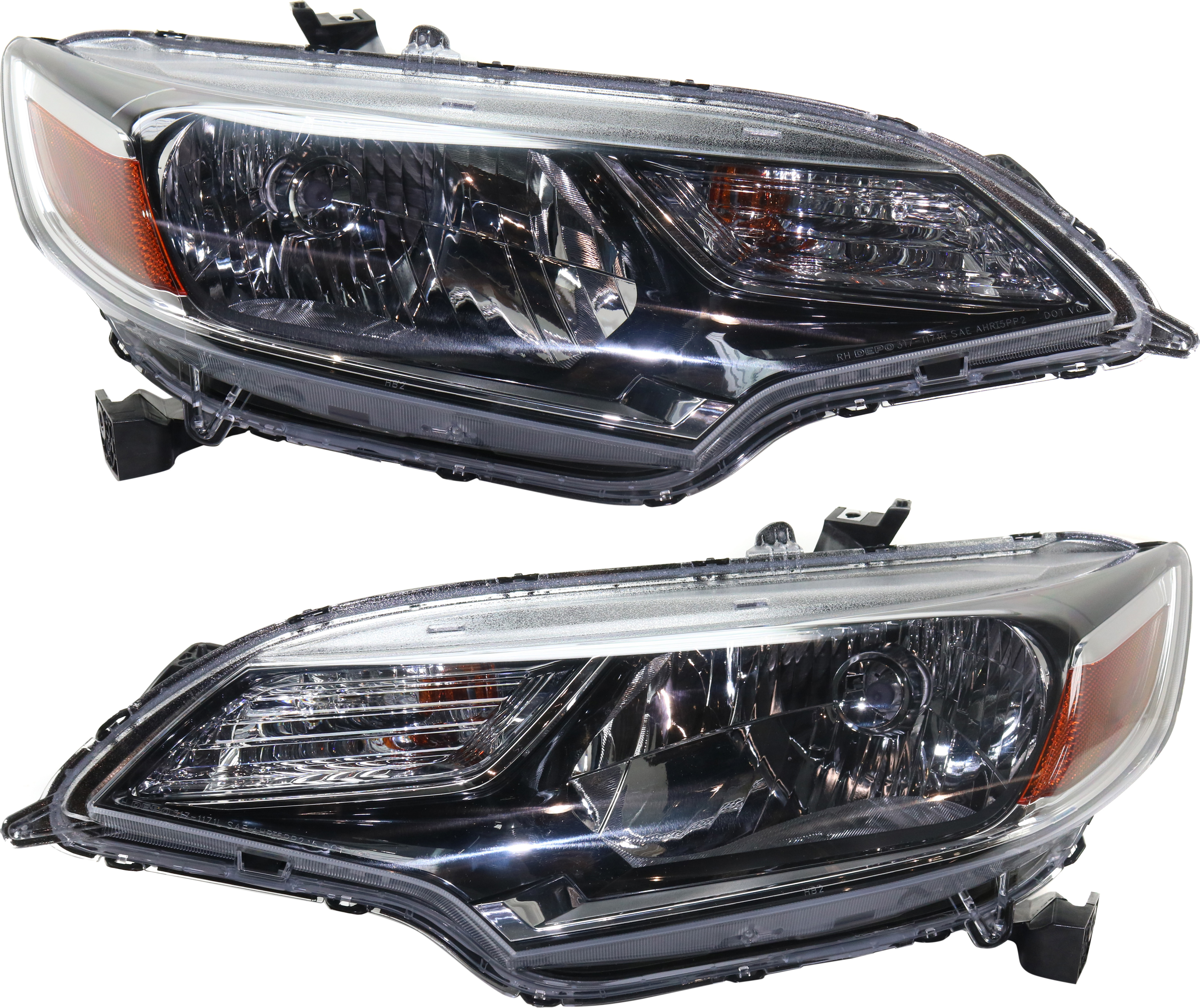 AM FIT 18-20 HEAD LAMP RH AND LH Assembly Halogen SKU SET RH10010041 Partslink HO2502186 HO2503186 OEM 33100T5AA31-33150T5AA31