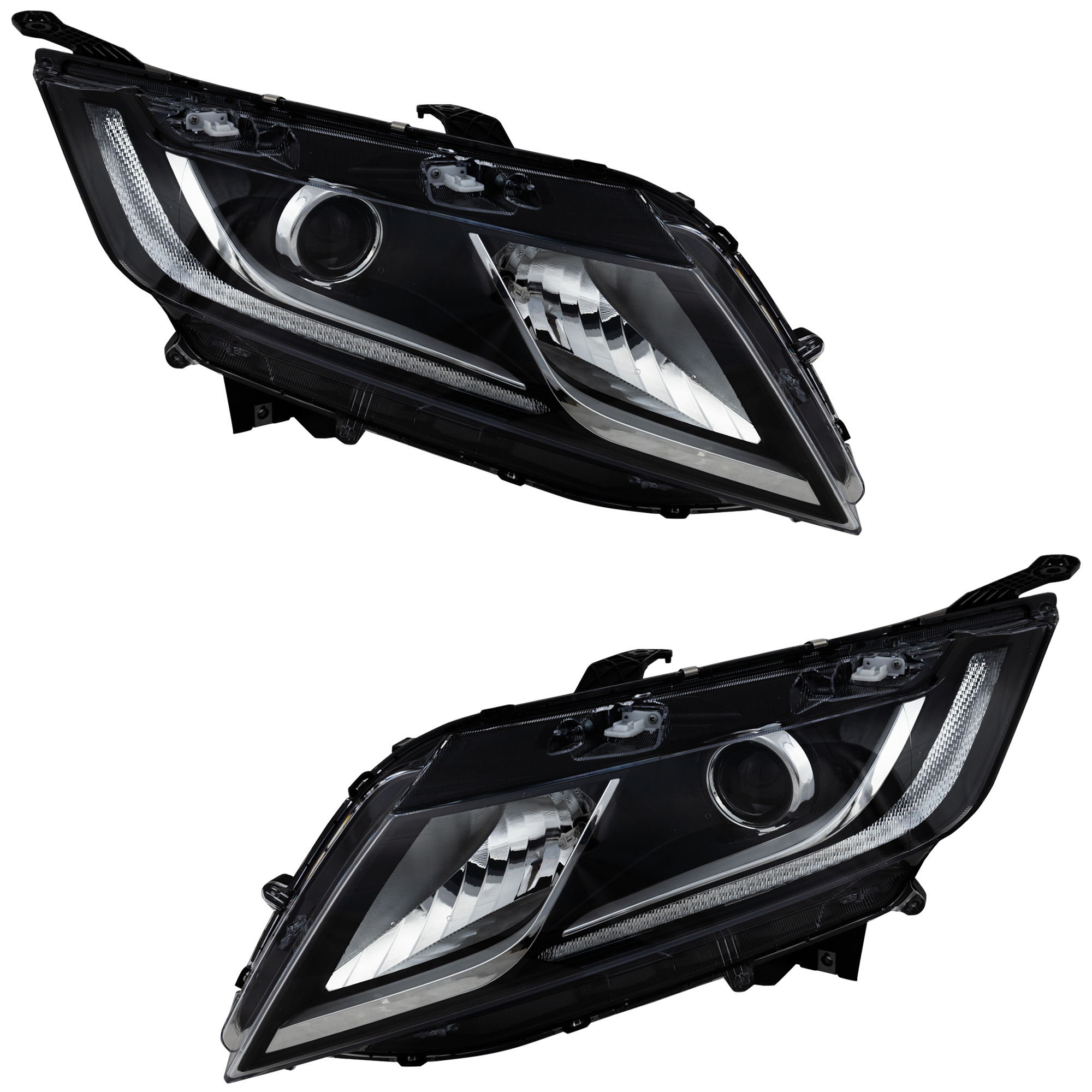 AM ODYSSEY 18-22 HEADLAMP RH AND LH Halogen Assembly w o Daytime Running Light CAPA SKU SET RH10010045Q Partslink HO2503185C HO2502185C OEM 33100THRA01-33150THRA01