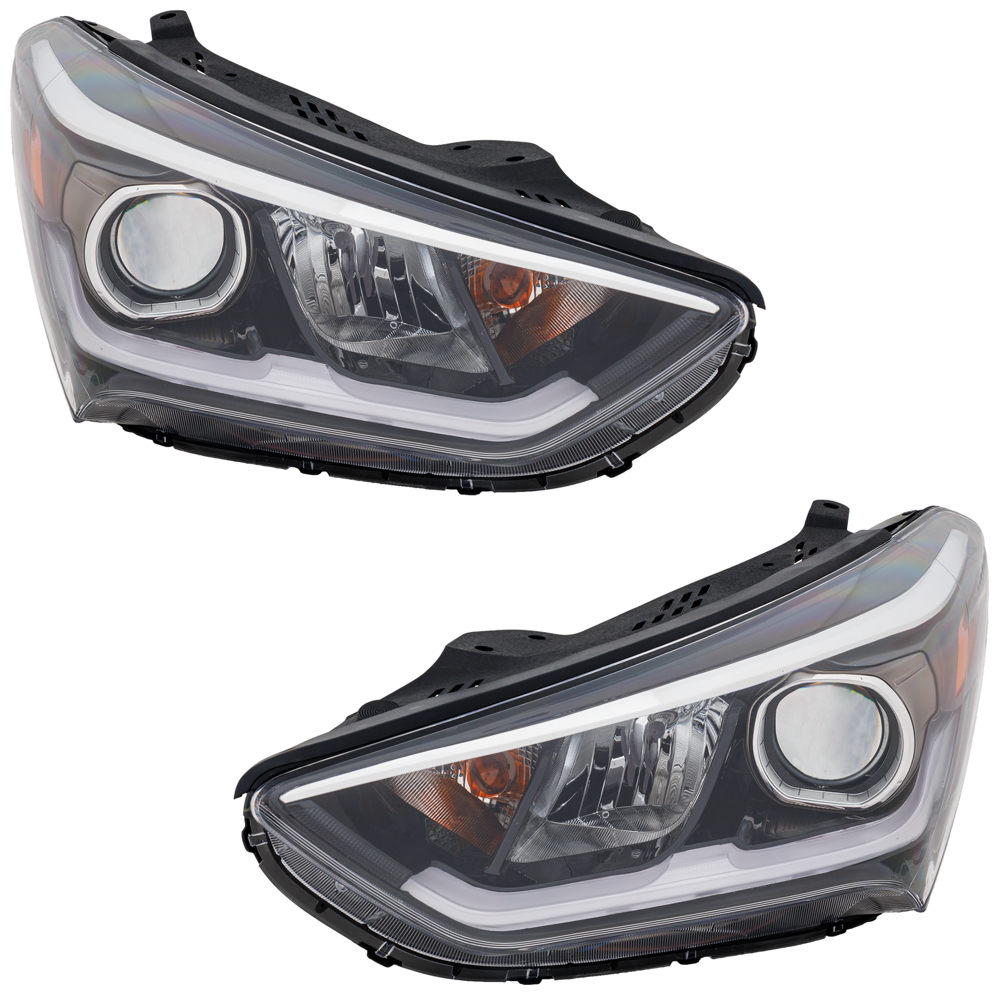 AM SANTA FE 17-18 SANTA FE XL 17-19 HEAD LAMP RH AND LH Halogen SKU SET RH10010055 Partslink HY2503211 HY2502211 OEM 92102B8530-92101B8530