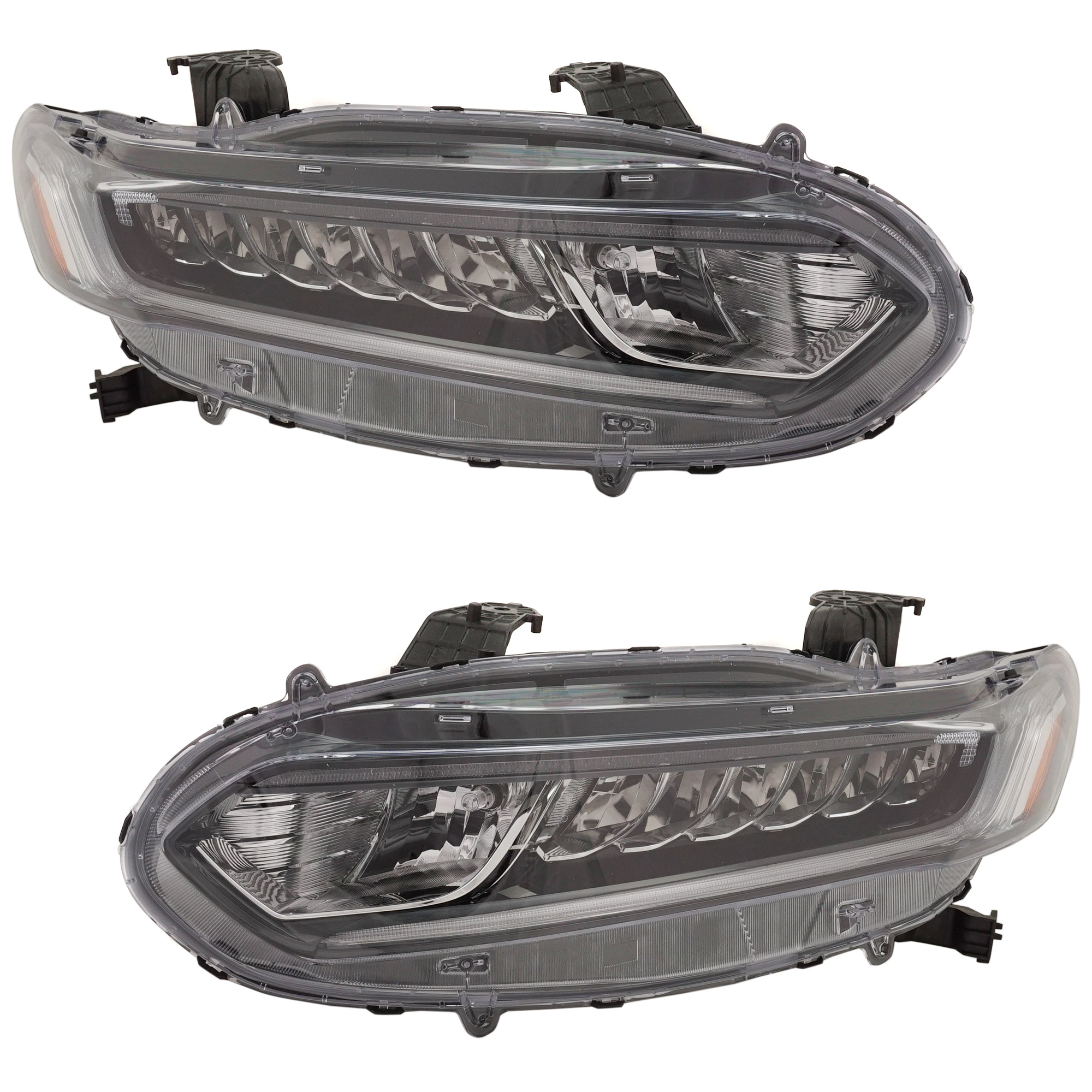AM ACCORD 18-22 HEAD LAMP RH AND LH Assembly Halogen Sedan EX EX L LX Sport Models CAPA SKU SET RH10010057Q Partslink HO2503187C HO2502187C OEM 33100TVAA01-33150TVAA01