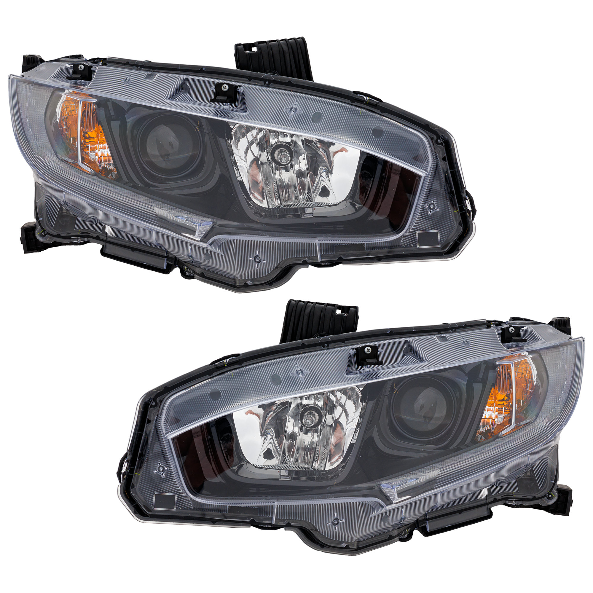 AM CIVIC 19-21 HEAD LAMP RH AND LH Assembly Halogen EX EX L LX Sport Models Coupe Sedan North America Built Vehicle SKU SET RH10010063 Partslink HO2503192 HO2502192 OEM 33100TBAA31-33150TBAA31