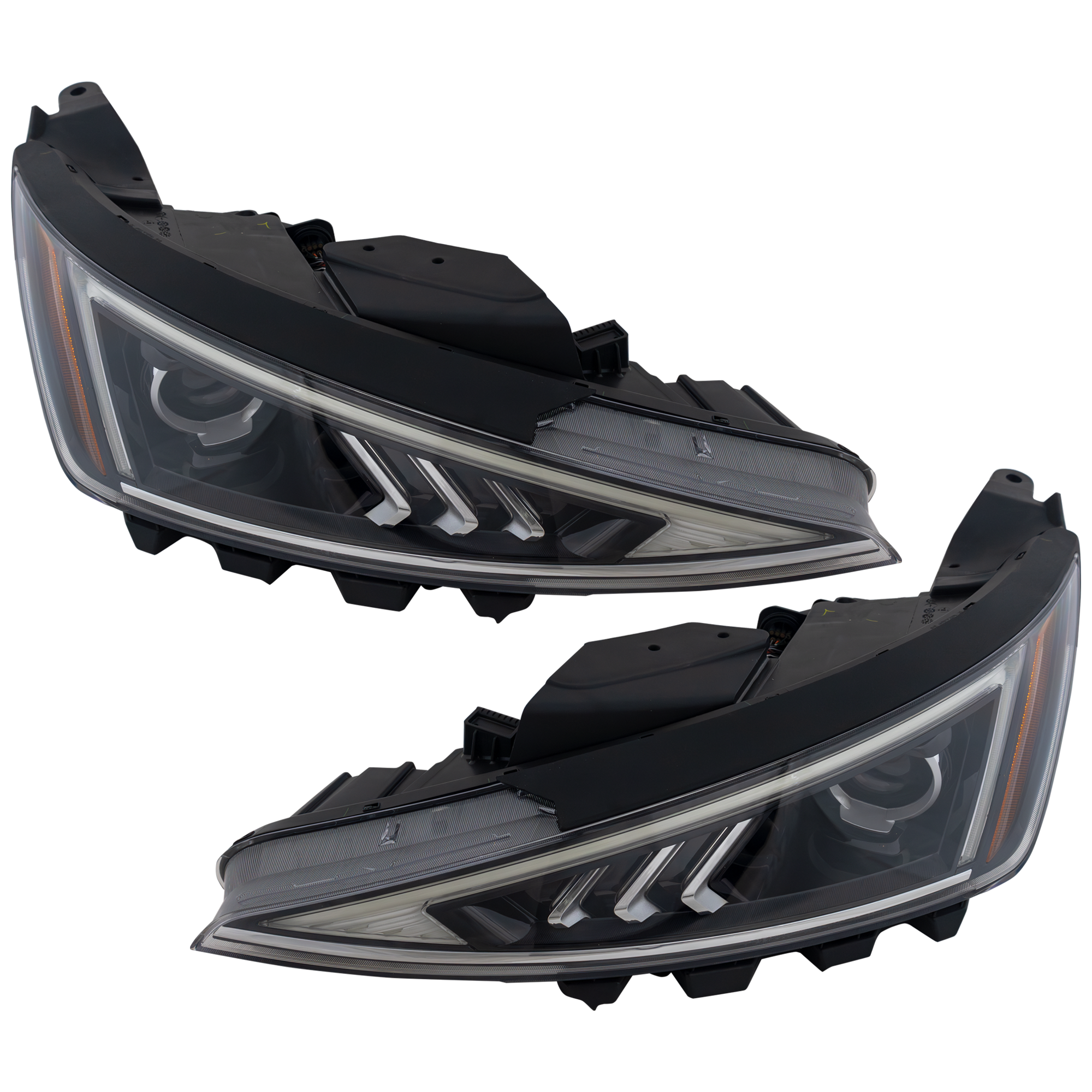 AM ELANTRA 19-20 HEAD LAMP RH AND LH Assembly Halogen w LED Daytime Running Light Korea USA Built Vehicle SKU SET RH10010089A Partslink HY2503240 HY2502240 OEM 92101F2640-92102F2640