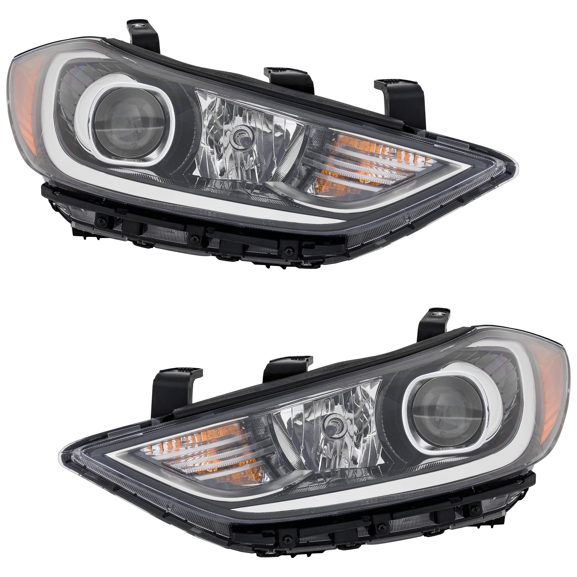 AM ELANTRA 17-18 HEAD LAMP RH AND LH Assembly HID Xenon with HID Kit Sedan 2.0L Eng USA Built Vehicle SKU SET RH10010157 Partslink HY2503226 HY2502226 OEM 92102F3200-92101F3200