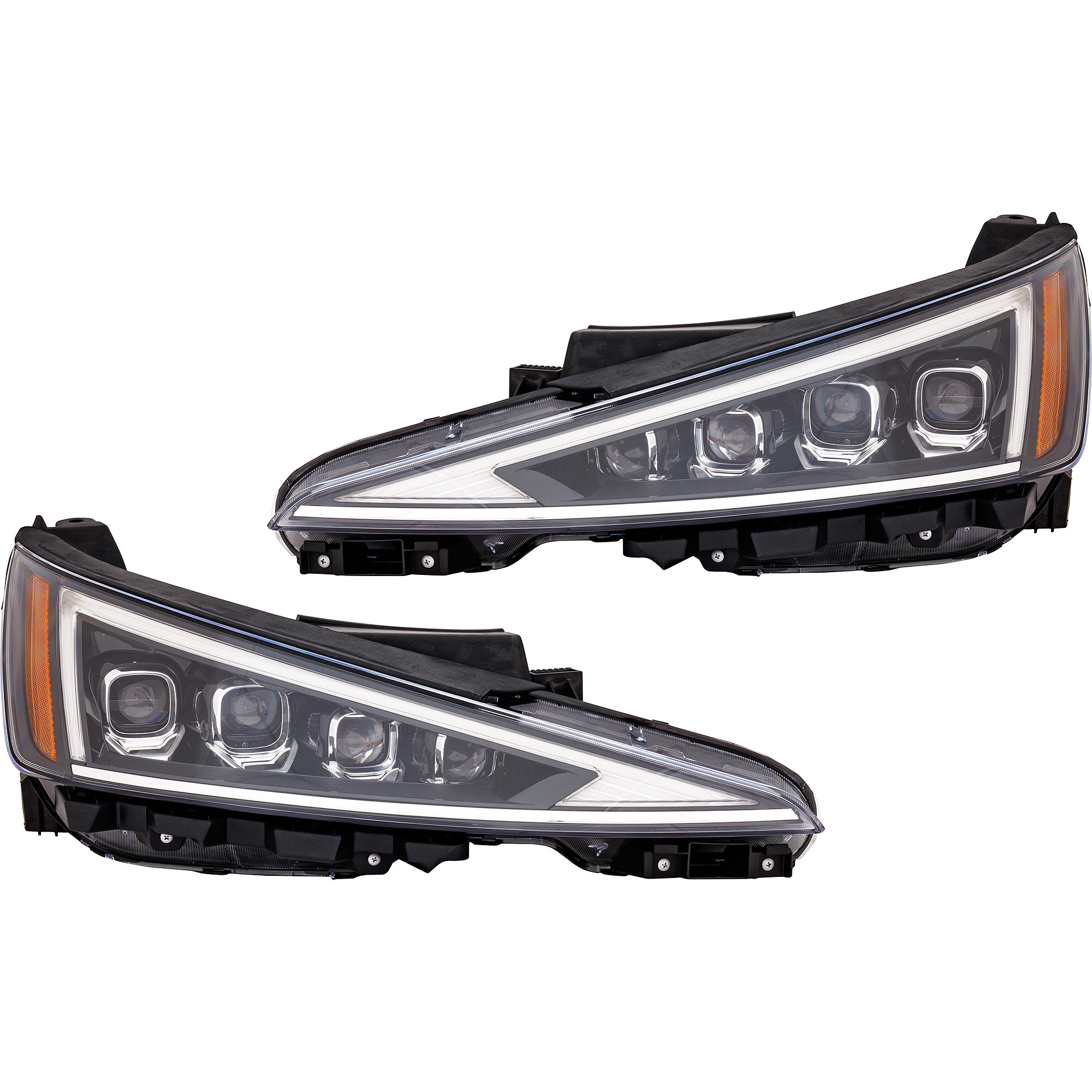 AM ELANTRA 19-20 HEAD LAMP RH AND LH Assembly LED Korea Built Vehicle SKU SET RH10010161A Partslink HY2503245 HY2502245 OEM 92102F2740-92101F2740