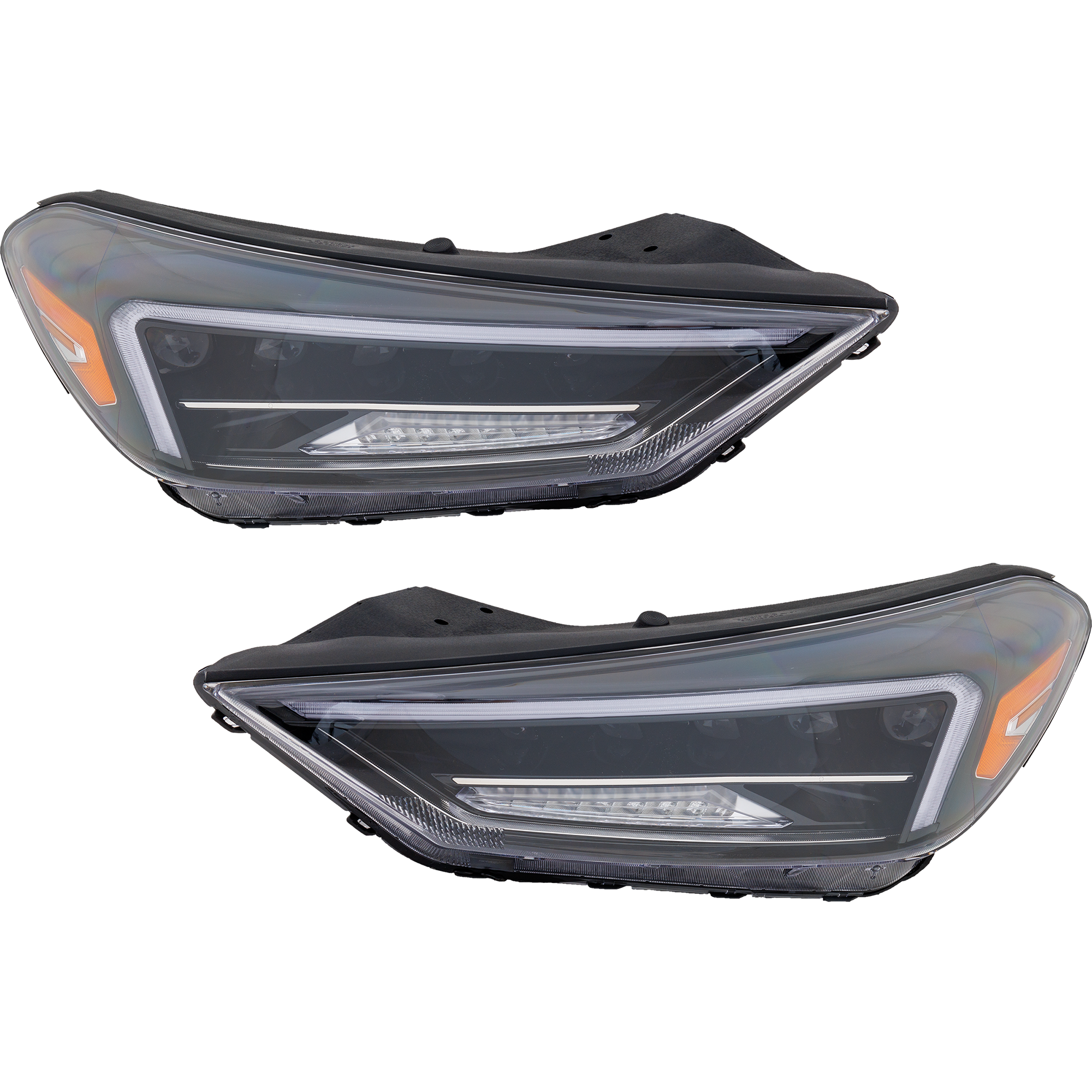 AM TUCSON 19-21 HEAD LAMP RH AND LH Assembly LED w LED Accent Light SKU SET RH10010175A Partslink HY2503236 HY2502236 OEM 92102D3750-92101D3750