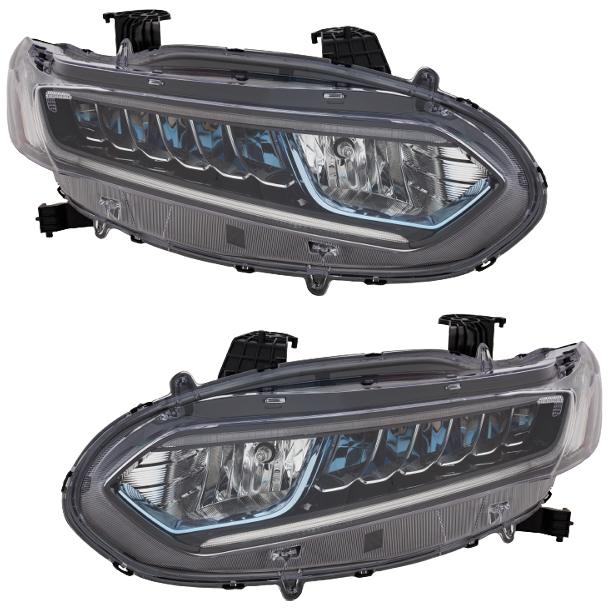 AM ACCORD 18-20 HEAD LAMP RH AND LH Assembly LED Hybrid Base Hybrid EX Hybrid EX L Models CAPA SKU SET RH10010177AQ Partslink HO2502196C HO2503196C OEM 33100TVAA52-33150TVAA51