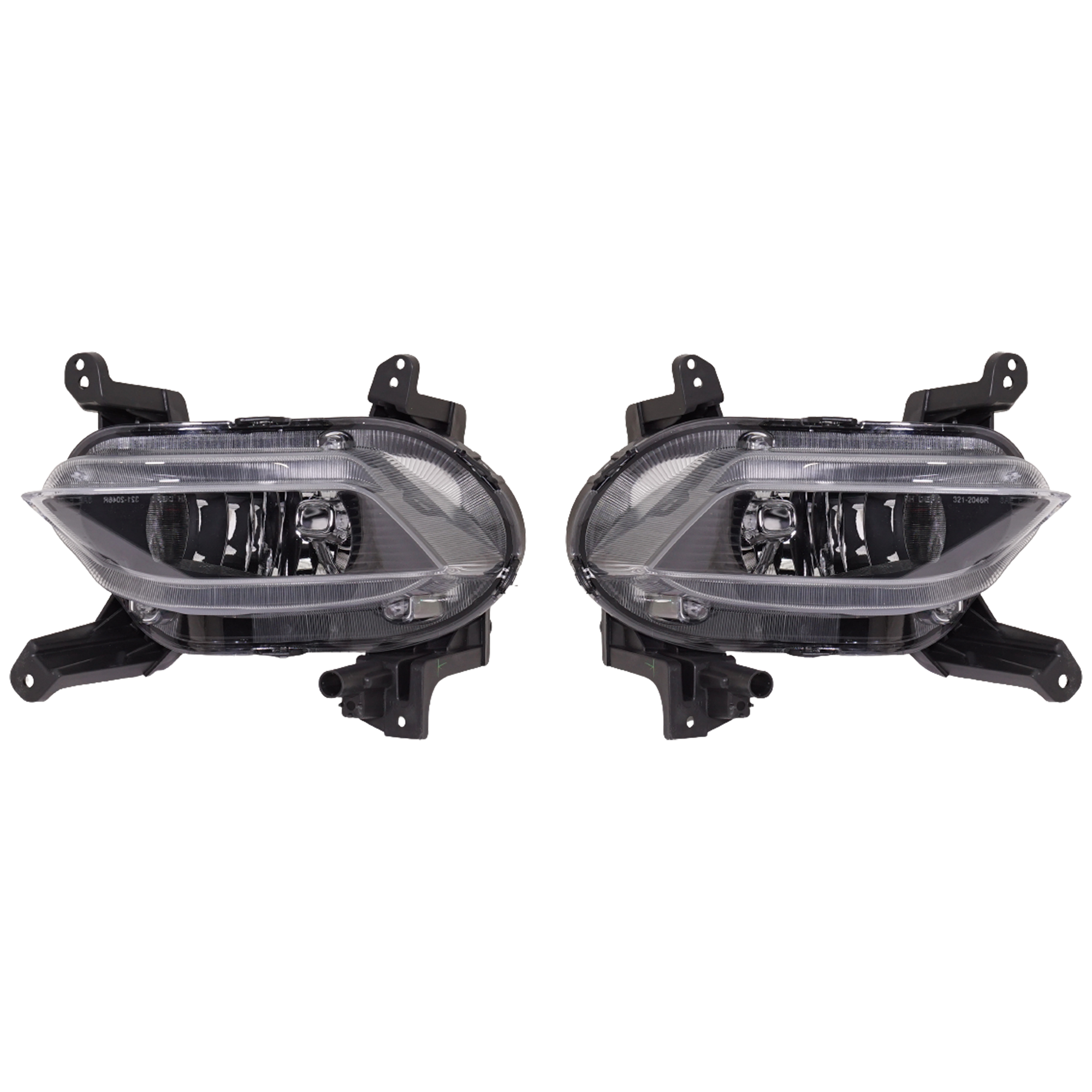 AM SANTA FE 19-20 FRONT FOG LAMP RH AND LH Assembly Halogen SKU SET RH10750021 Partslink HY2593171 HY2592171 OEM 92202S2000-92201S2000