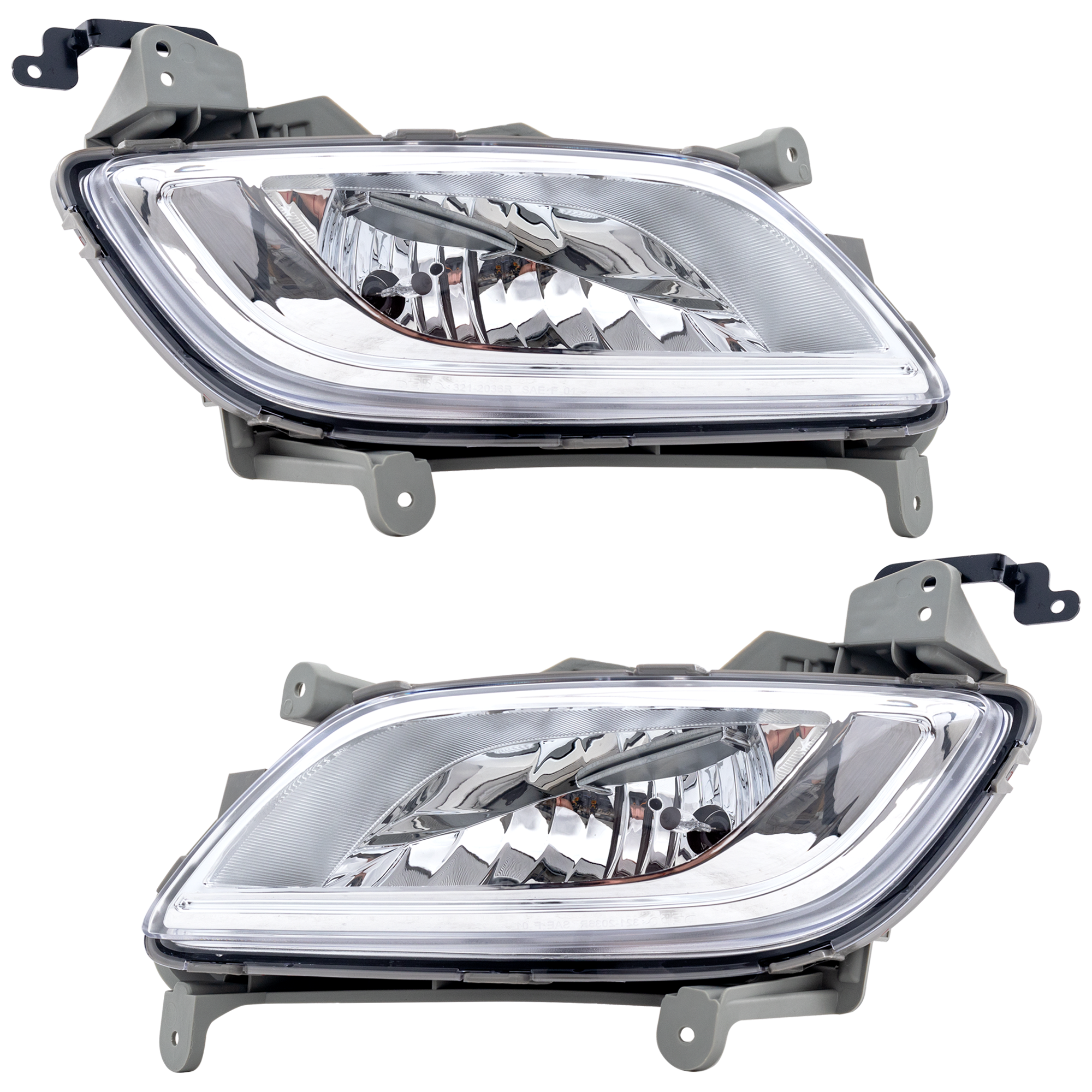 AM VELOSTER 12-17 FRONT FOG LAMP RH AND LH Assembly w o Turbo CAPA SKU SET RH10750029Q Partslink HY2593152C HY2592152C OEM 922022V000-922012V000