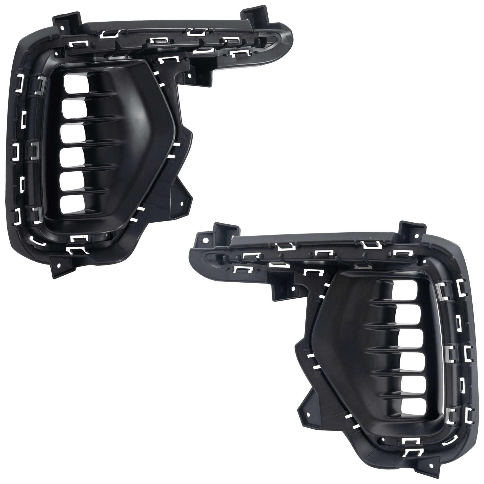 AM SANTA FE 17-18 SANTA FE XL 19-19 FOG LAMP COVER RH AND LH Black Plastic SKU SET RH10770015 Partslink HY1038132 HY1039132 OEM 86563B8AB0-86564B8AB0