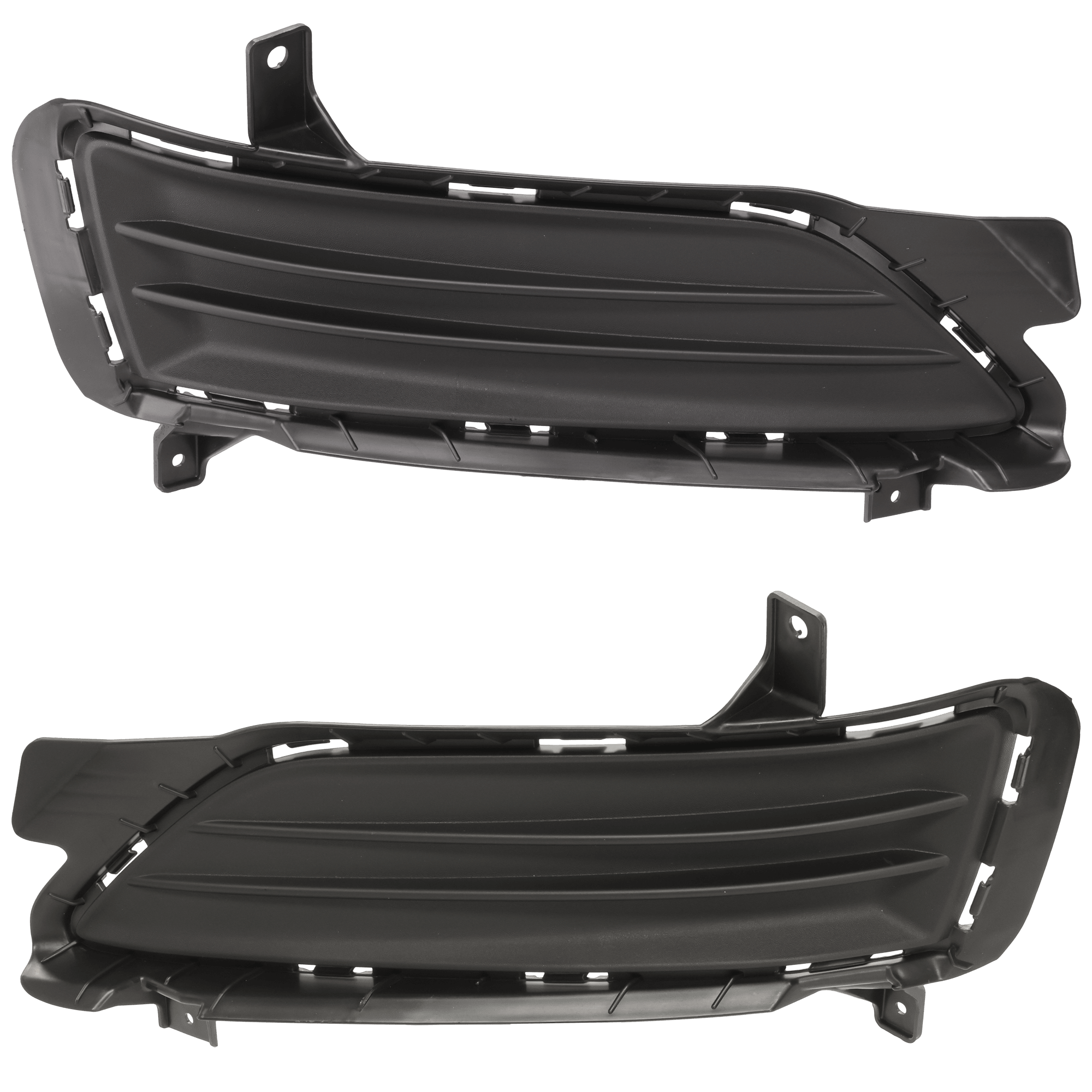 AM TUCSON 19-21 FOG LAMP COVER RH AND LH Upper Textured Black w o Fog Light Holes SKU SET RH10770021 Partslink HY1038181 HY1039181 OEM 86525D3500-86526D3500