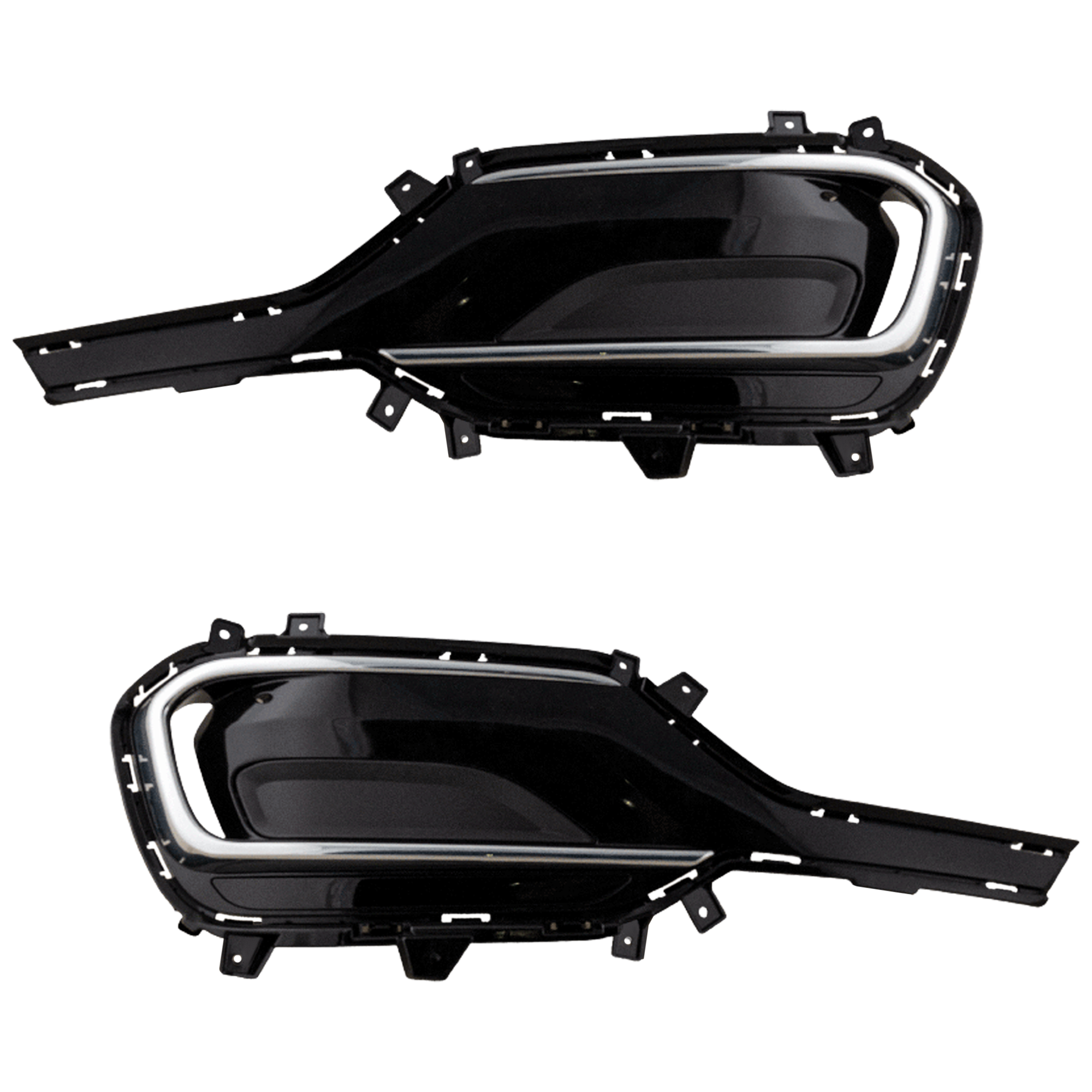 AM SANTA FE SPORT 17-17 FRONT FOG LAMP MOLDING RH AND LH Black SKU SET RH10820019 Partslink HY1039141 HY1038141 OEM 865624Z500-865614Z500