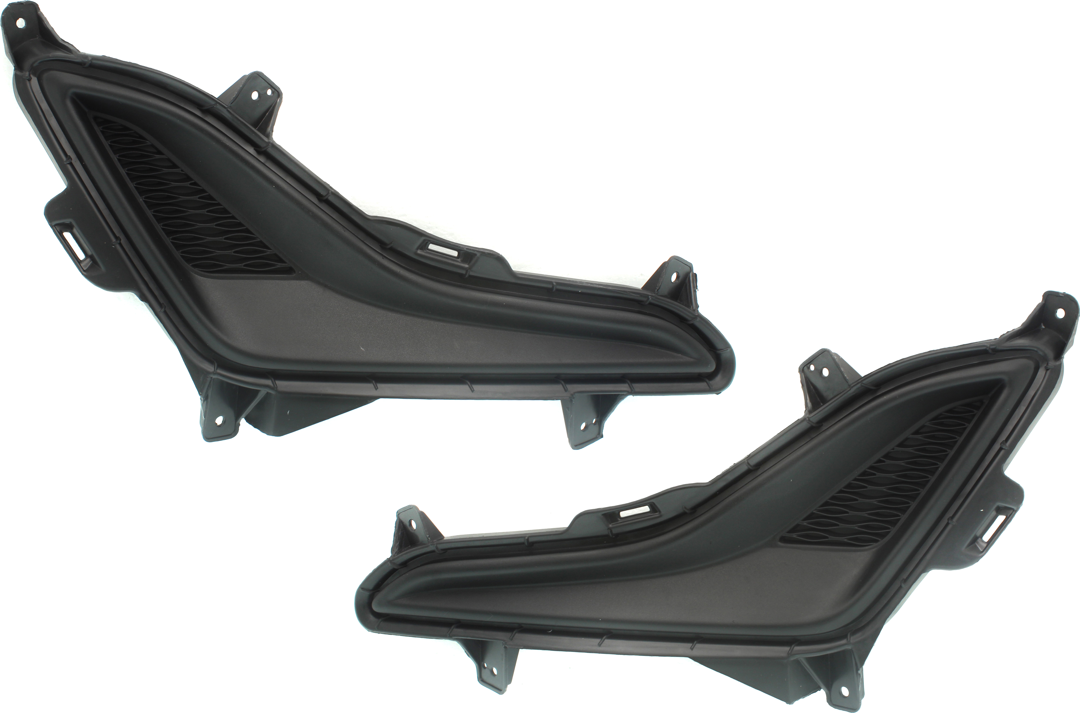 AM ELANTRA 14-16 FRONT FOG LAMP COVER RH AND LH Textured Black SKU SET RH10860003 Partslink HY1038124 HY1039124 OEM 865633X700-865643X700