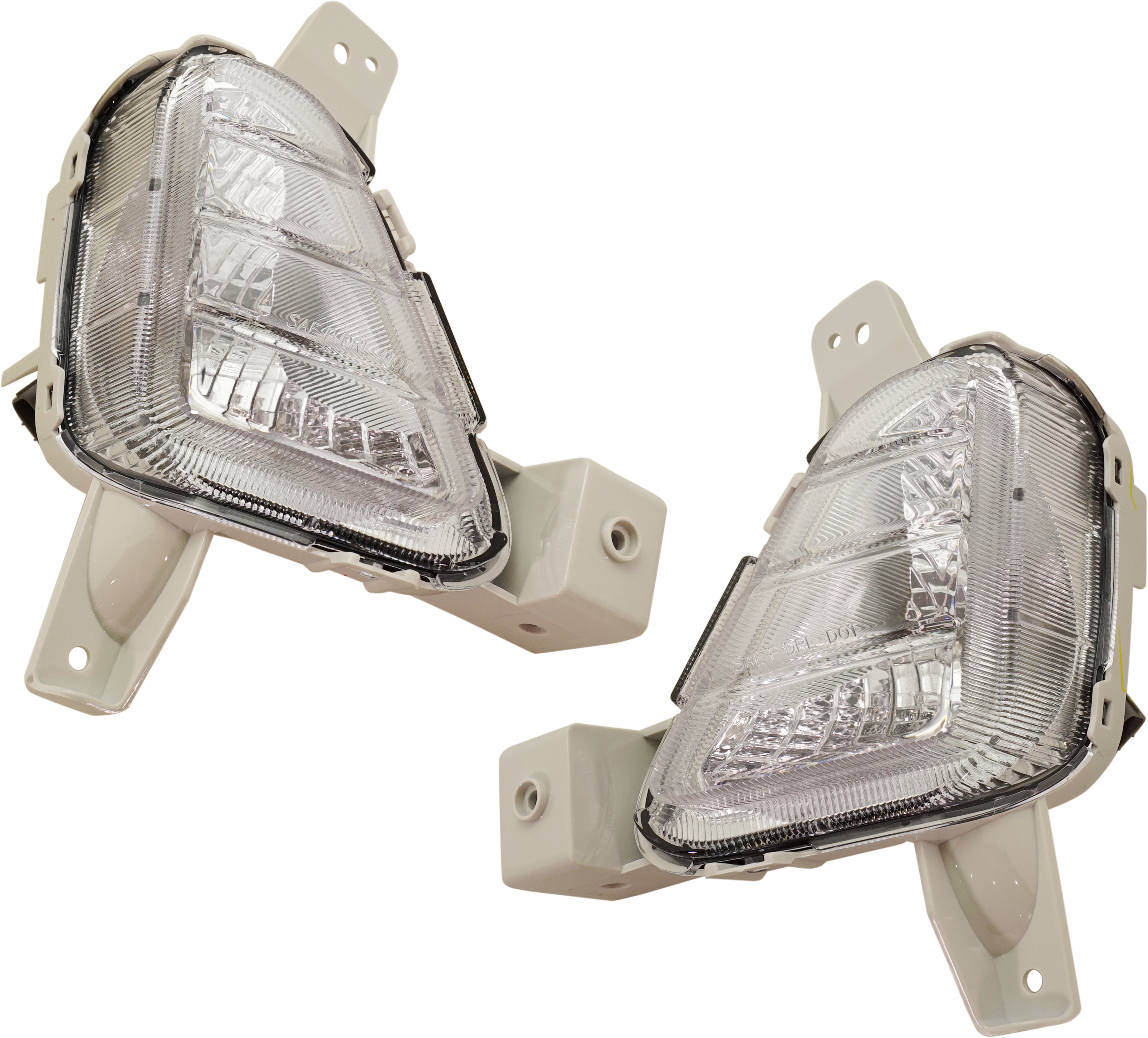 AM SONATA 18-19 DRIVING LAMP RH AND LH Assembly Halogen Eco SE Models CAPA SKU SET RH11150007Q Partslink HY2563106C HY2562106C OEM 92208C1550-92207C1550