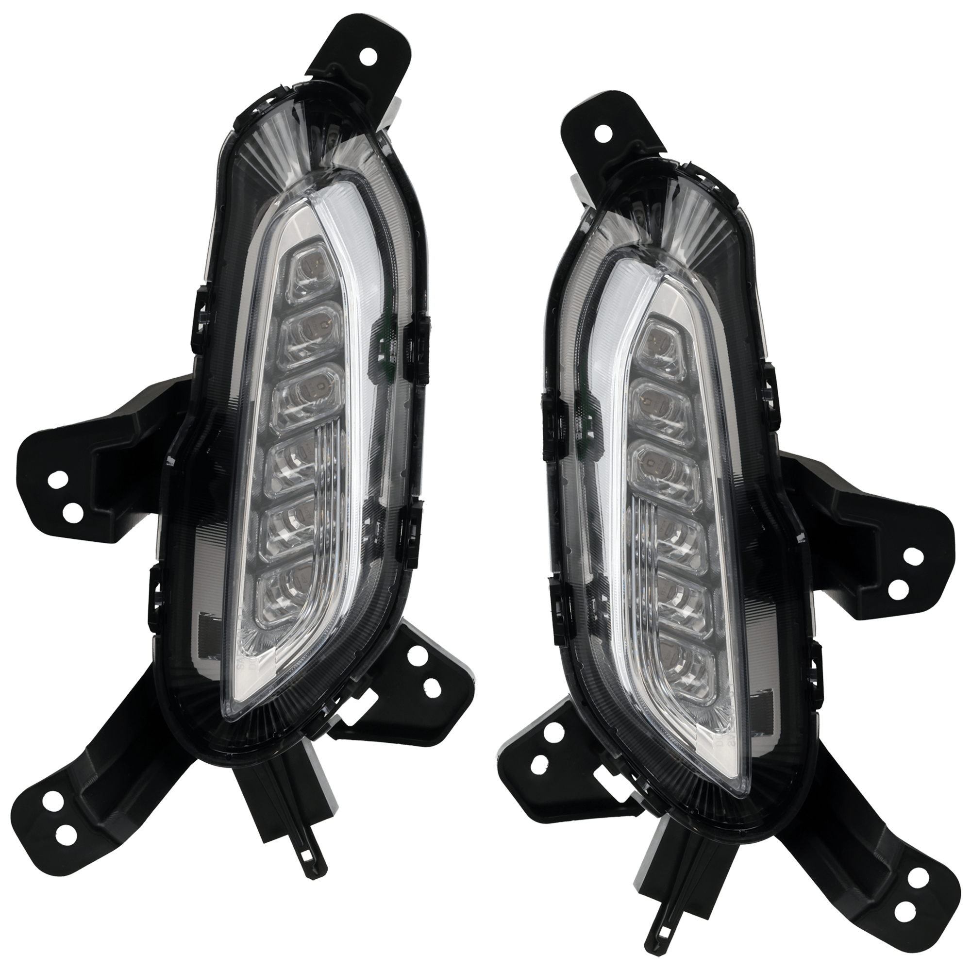 AM ELANTRA GT 18-20 DRIVING LAMP RH AND LH Day Time Running Light Assembly Standard Design CAPA SKU SET RH11150017Q Partslink HY2563107C HY2562107C OEM 92208G3101-92207G3101