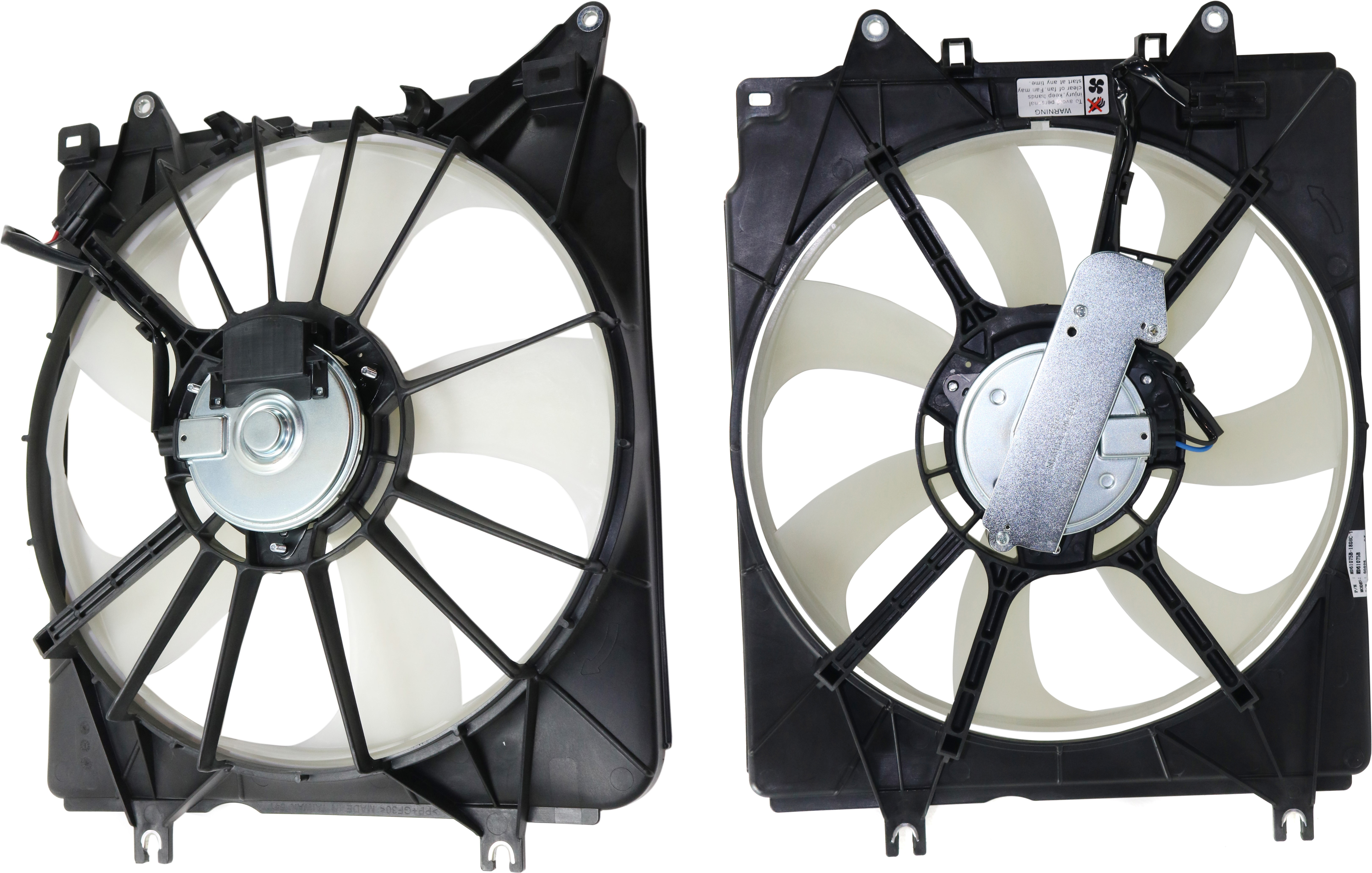 AM CR V 17-22 RADIATOR AND A C CONDENSER FAN ASSEMBLY SKU SET RH16090004-2 Partslink HO3113142 HO3115170 OEM 386155PAA01 PFM 386165PHA01-38