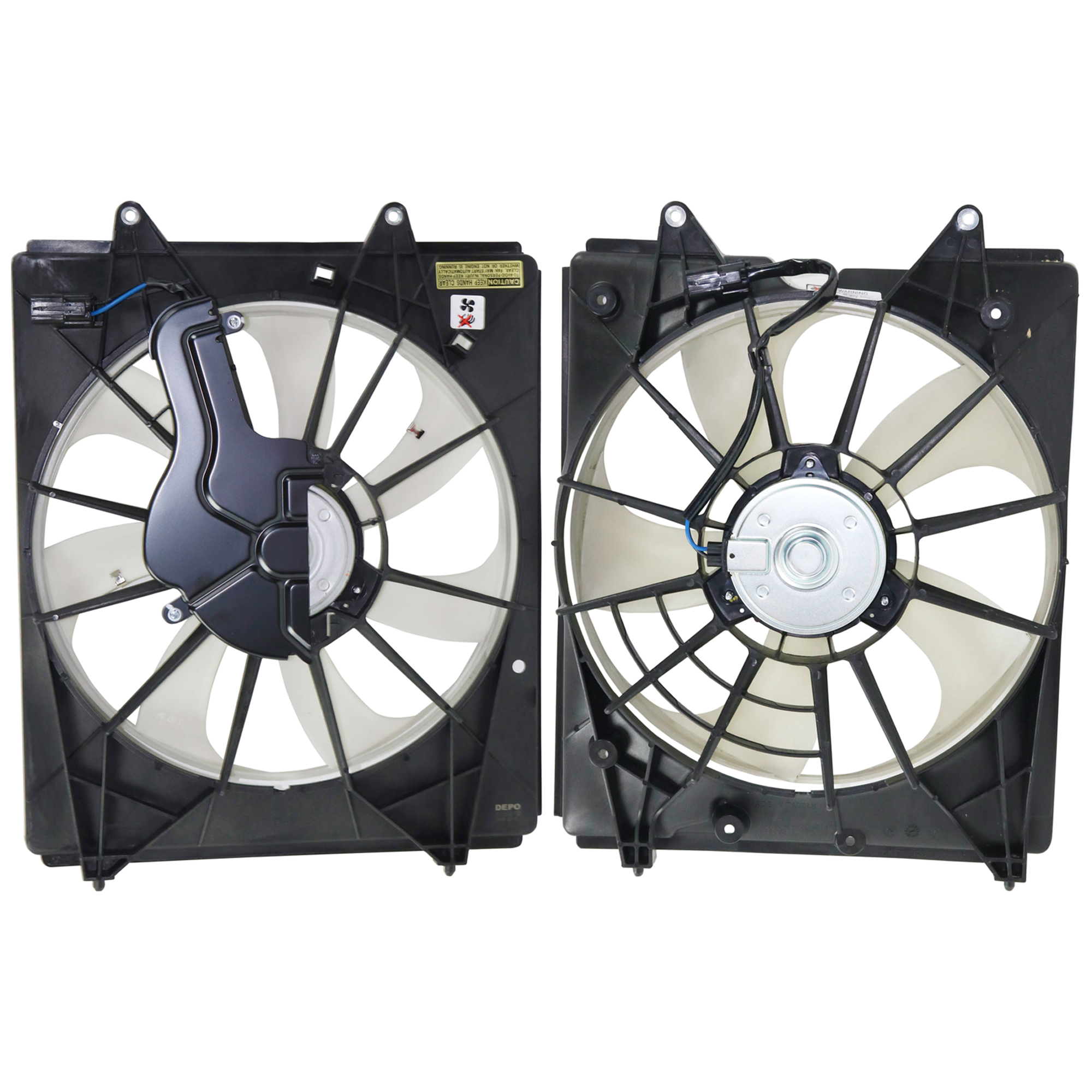 AM ODYSSEY 18-25 RADIATOR AND A C CONDENSER FAN ASSEMBLY Set of 2 SKU SET RH16090009