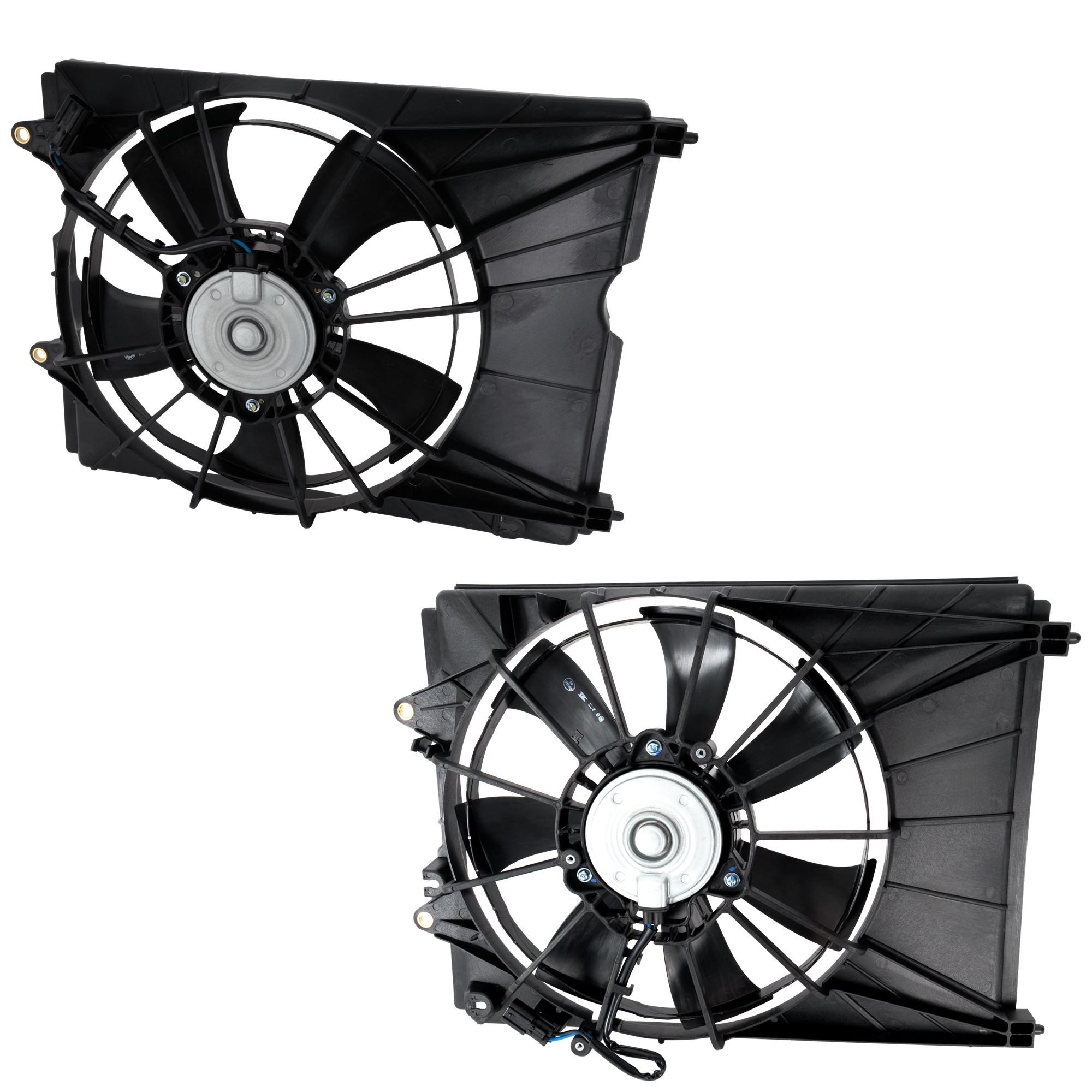 AM RDX 19-23 RADIATOR AND A C CONDENSER FAN ASSEMBLY RH AND LH SKU SET RH16090017 A Partslink AC3113121 AC3115130 OEM 190155YFA02-190305PFN12-190206