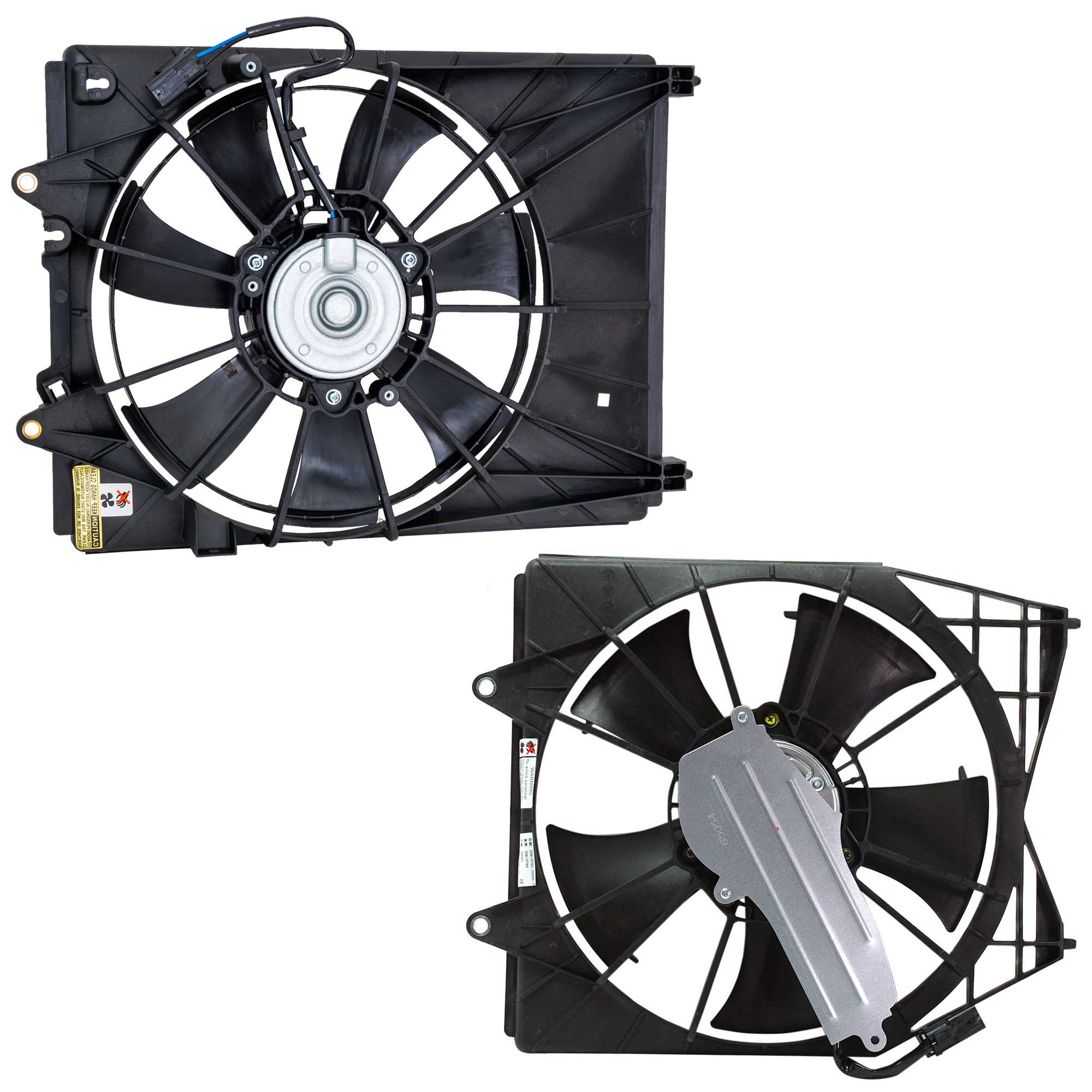 AM ACCORD 18-22 TLX 21-23 RADIATOR AND A C CONDENSER FAN ASSEMBLY RH AND LH SKU SET RH19090004 Partslink HO3113144 HO3115172 OEM 190156A0A01-190306A0A01-190206