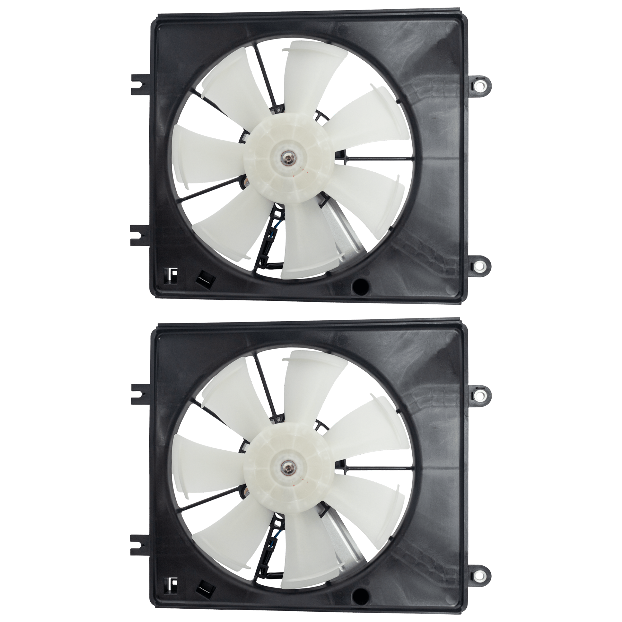 AM ACCORD 23-23 A C CONDENSER FAN ASSEMBLY RH AND LH 4 Cyl. 1.5L Eng. EX LX Models SKU SET RH19090010-2 Partslink HO3113154 OEM 386156NAA01 PFM