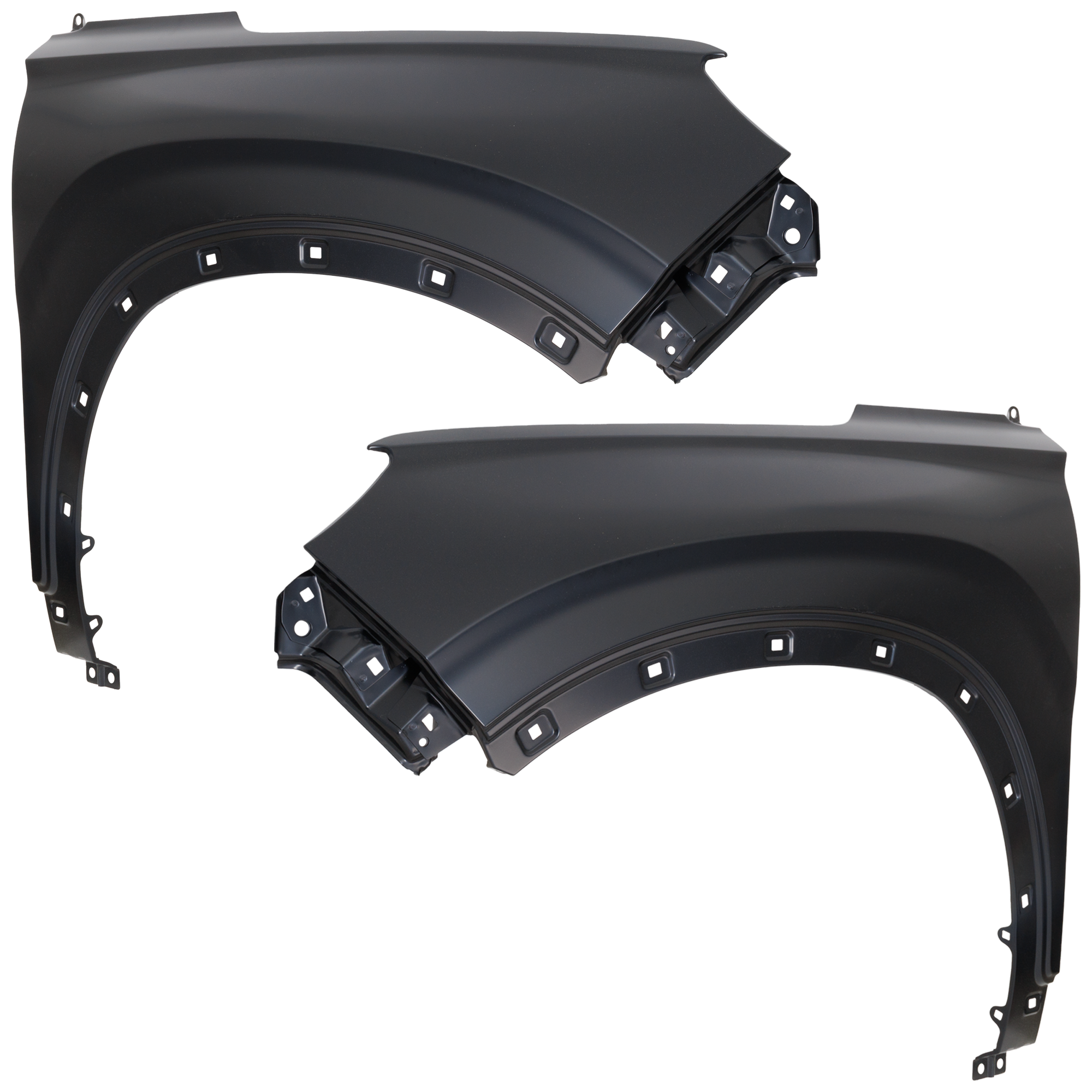 AM SANTA FE 19-23 FRONT FENDER RH AND LH Primed Exc. 23-23 Hybrid Model CAPA SKU SET RH22010017Q Partslink HY1240173C HY1241173C OEM 66310S2000-66320S2000