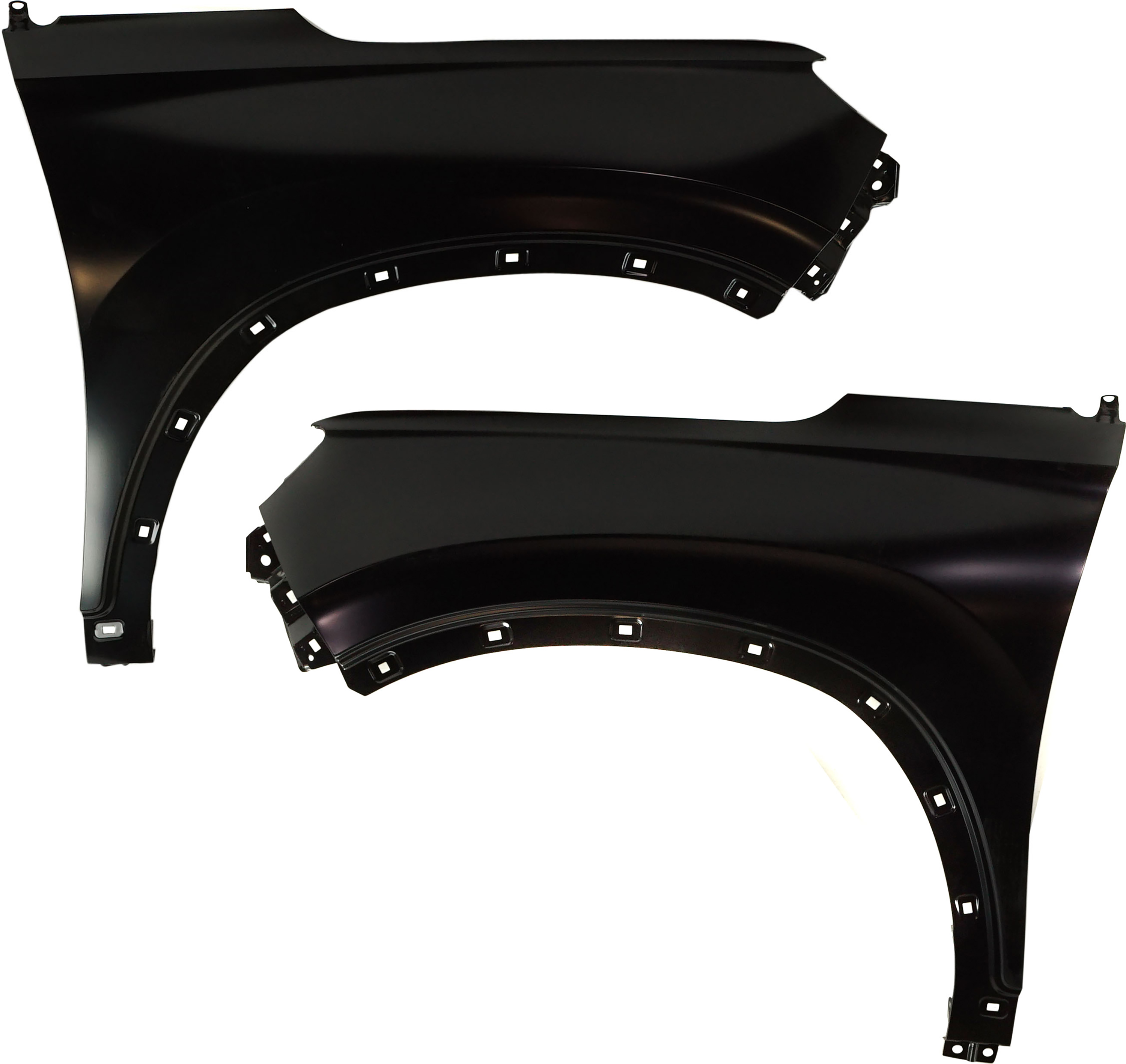 AM SANTA FE 19-23 FRONT FENDER RH AND LH Primed Exc. 23-23 Hybrid Model SKU SET RH22010017 Partslink HY1240173 HY1241173 OEM 66310S2000-66320S2000