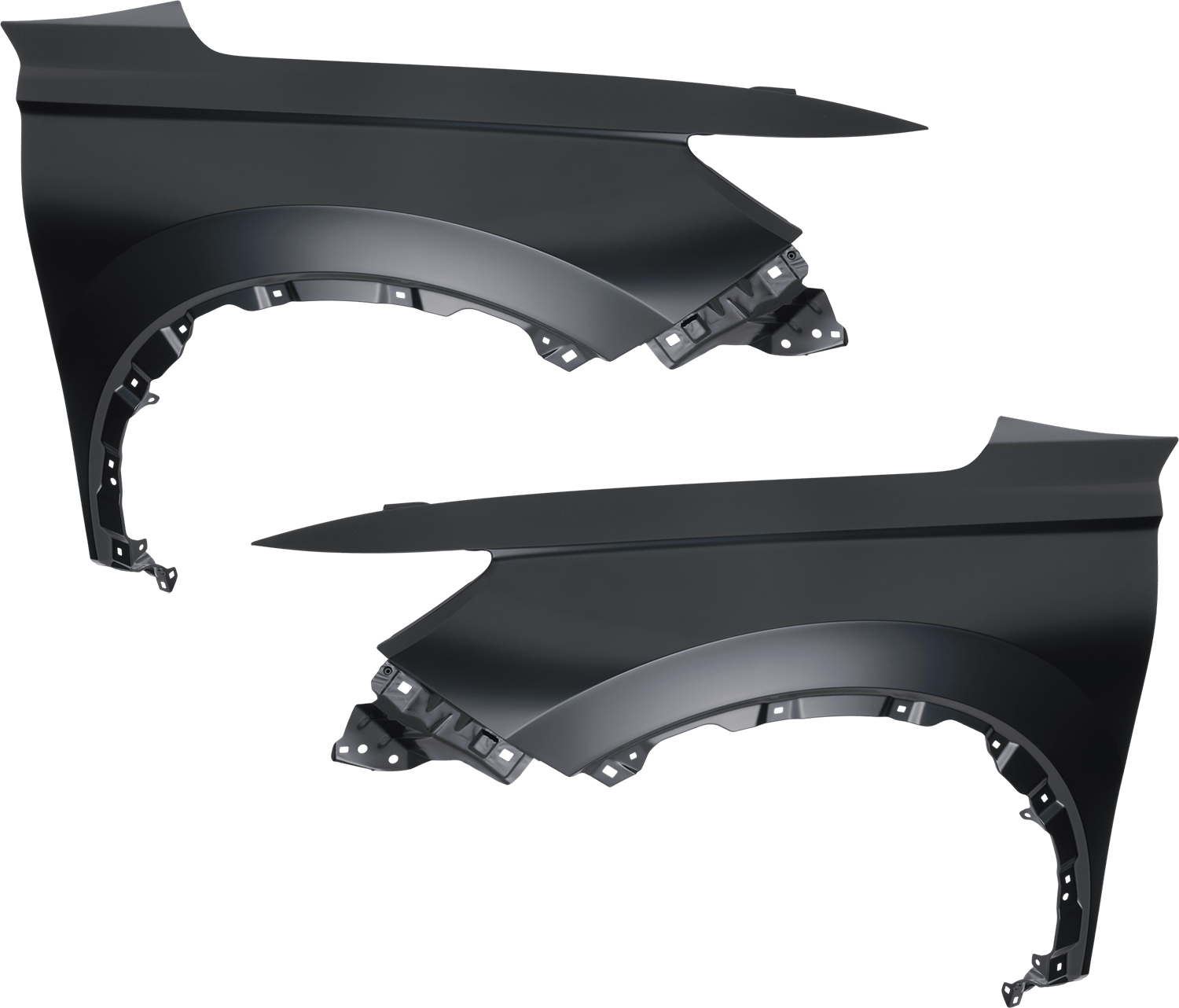 AM CR V 23-24 FRONT FENDER RH AND LH Black Steel SKU SET RH22010069 Partslink HO1241204 HO1240204 OEM 602103A0A00ZZ 602603A0A00ZZ