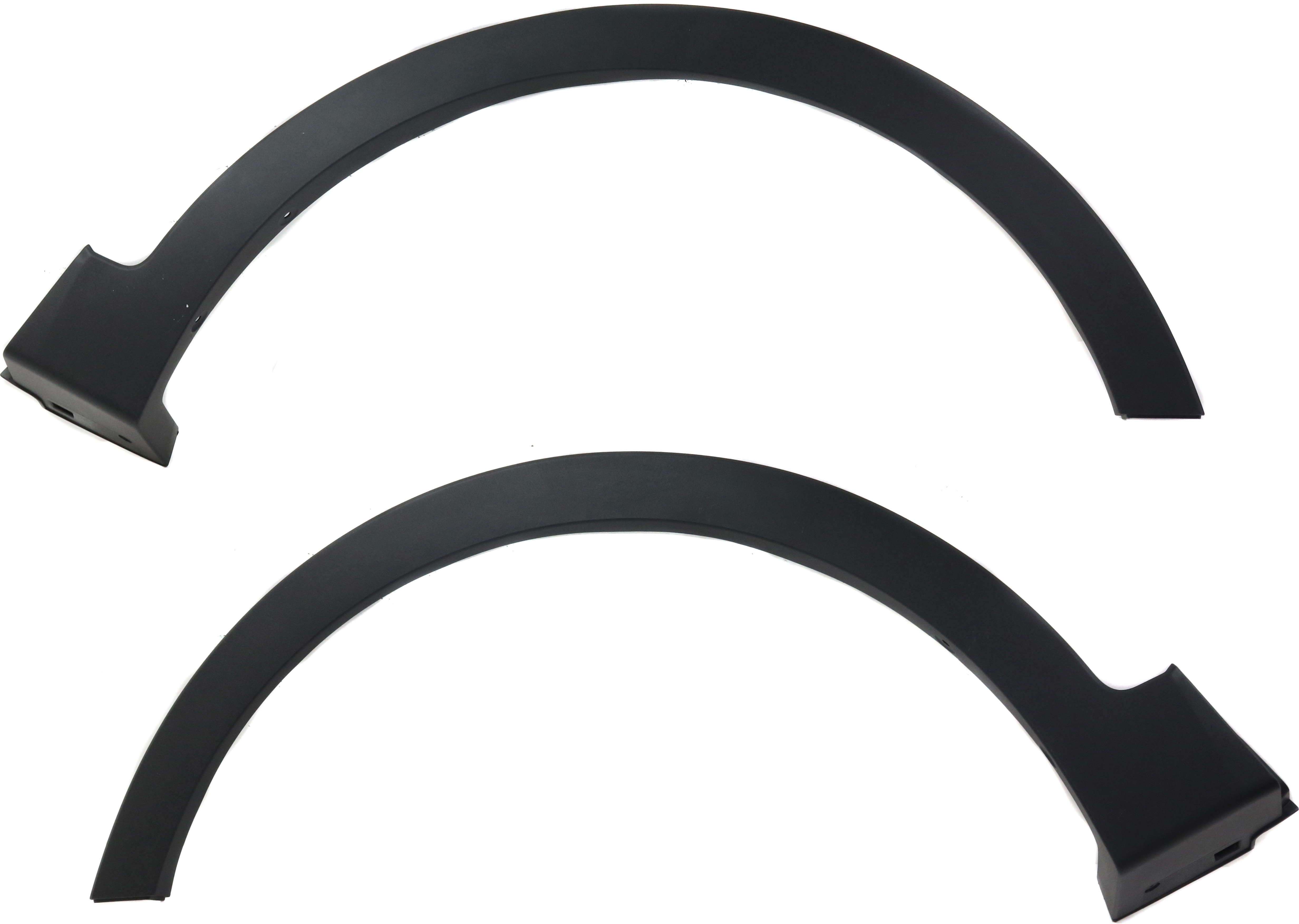 AM SANTA FE 13-18 FRONT WHEEL OPENING MOLDING RH AND LH Textured Black Sport Model SKU SET RH22130001 Partslink HY1290101 HY1291101 OEM 877114Z000-877124Z000