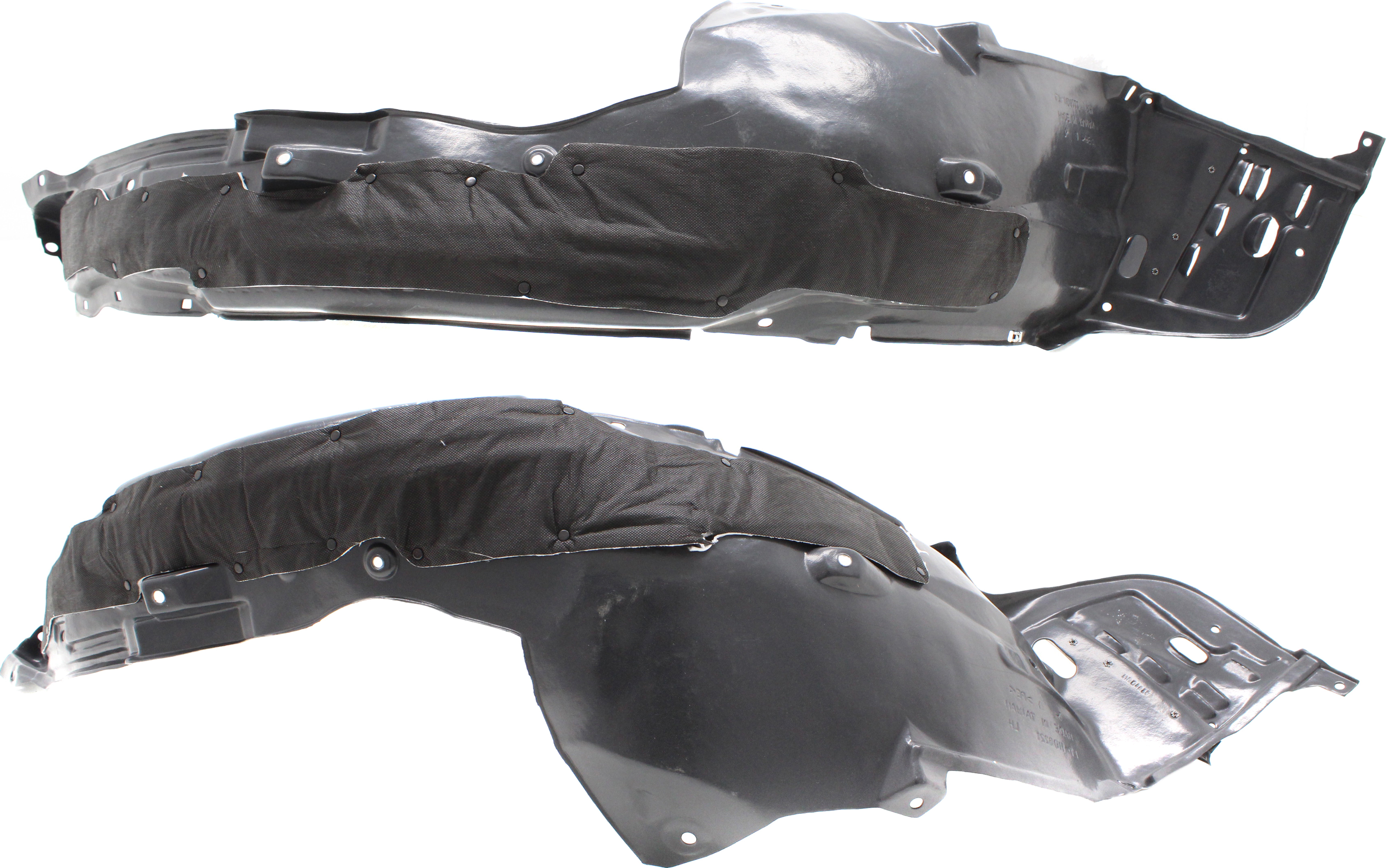 AM ACCORD 16-17 FRONT FENDER LINER RH AND LH w Insulation Foam Coupe SKU SET RH22210029 Partslink HO1248174 HO1249174 OEM 74150T3LA01 PFM 74100T3LA01 PF