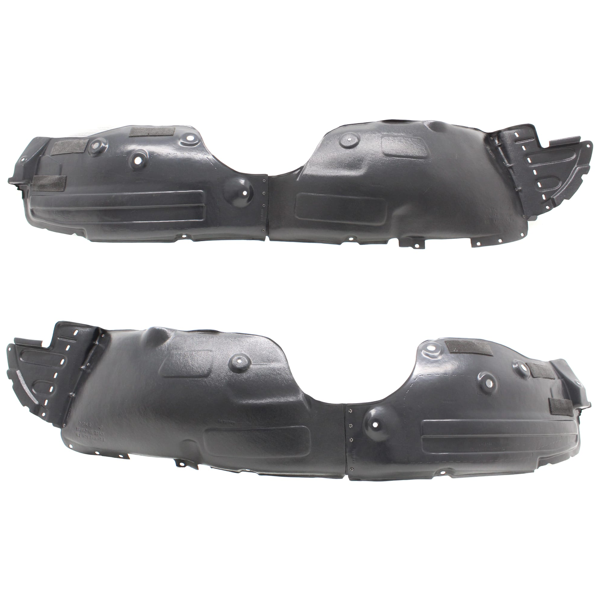 AM SANTA FE SPORT 17-18 FRONT FENDER LINER RH AND LH Polypropylene Injection Form CAPA SKU SET RH22210033Q Partslink HY1249171C HY1248171C OEM 868124Z500-868114Z500