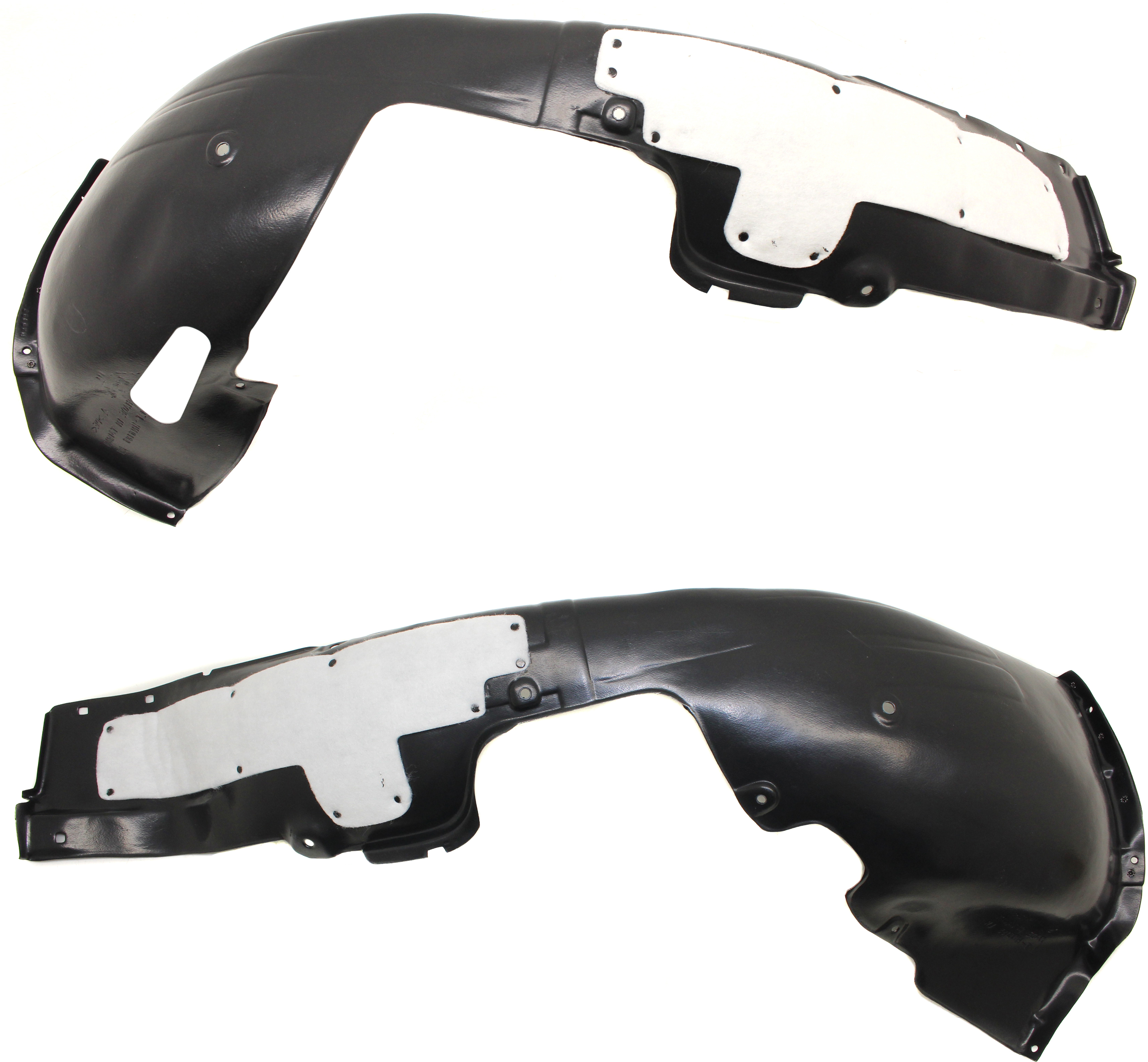 AM ELANTRA 17-18 FRONT FENDER LINER RH AND LH 1.6L Turbo Eng Korea Built Vehicle w Insulation Foam SKU SET RH22210049 Partslink HY1248167 HY1249167 OEM 86811F2500-86812F2500