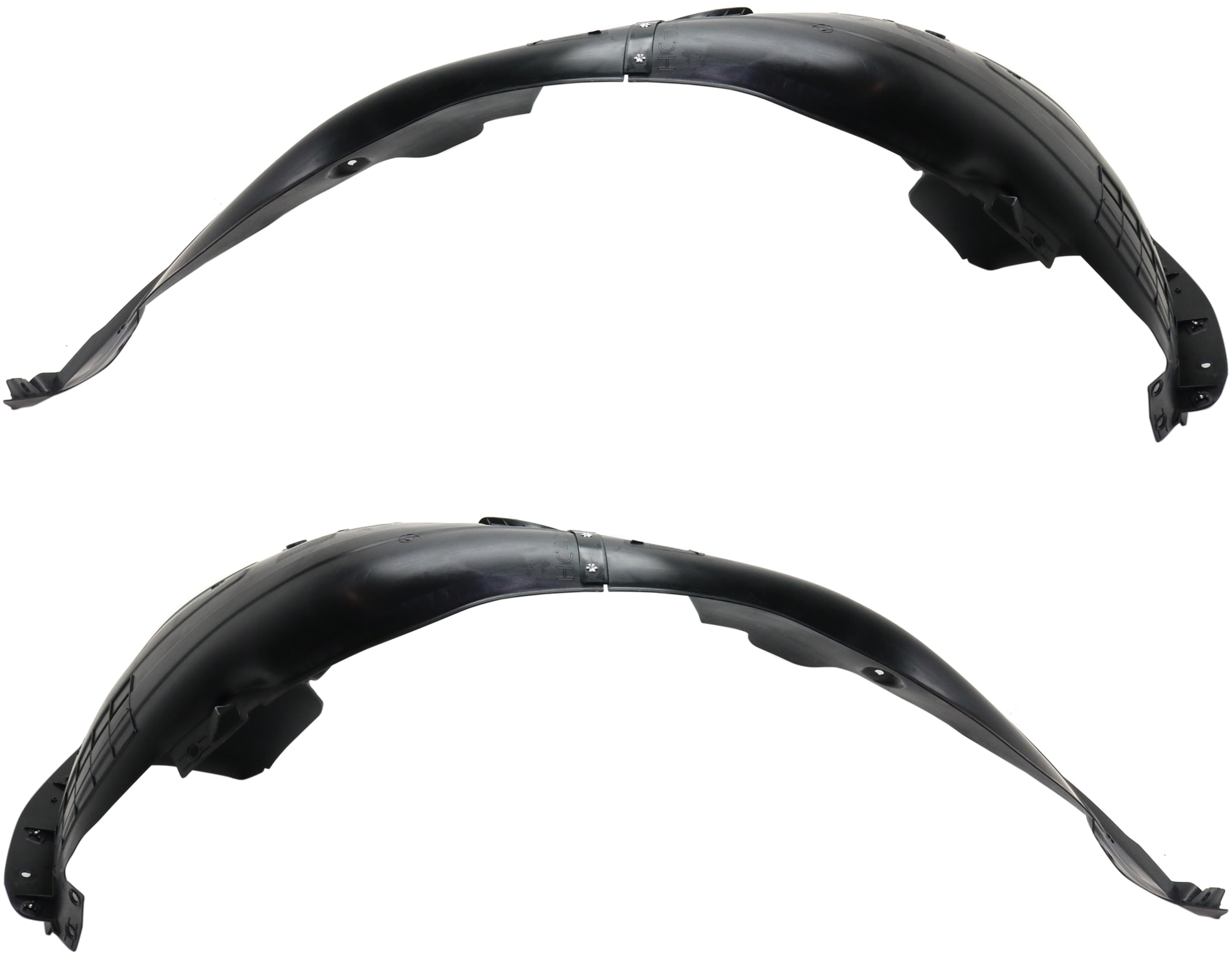 AM ACCENT 18-22 FRONT FENDER LINER RH AND LH Plastic Injection Form Sedan CAPA SKU SET RH22210059Q Partslink HY1249170C HY1248170C OEM 86812J0000-86811J0000