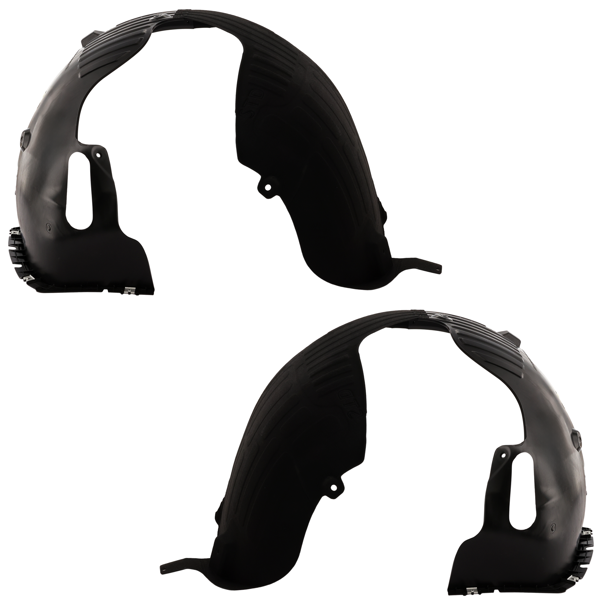 AM SONATA 18-19 FRONT FENDER LINER RH AND LH Plastic Injection+Thermo Form Exc. Hybrid Model w o Chrome CAPA SKU SET RH22210069Q Partslink HY1248179C HY1249179C OEM 86811C2500-86812C2500