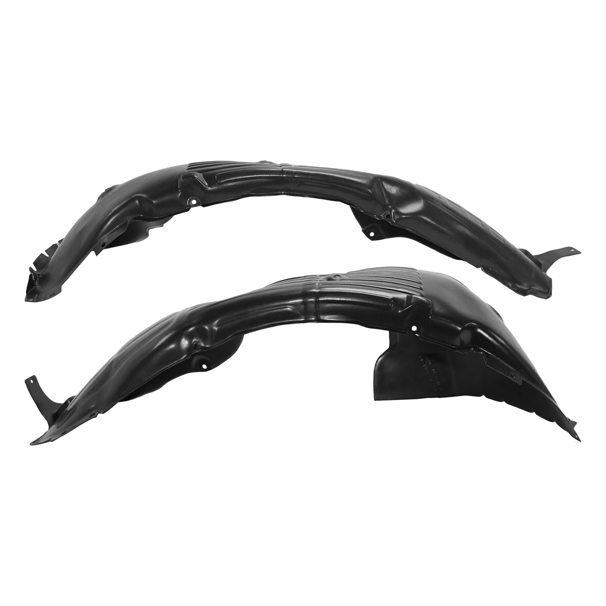 AM SONATA 16-17 FRONT FENDER LINER RH AND LH Assembly Polyethylene Plastic Hybrid Model SKU SET RH22210097 Partslink HY1248181 HY1249181 OEM 86812E6000 PFM 86812E6100 PFM